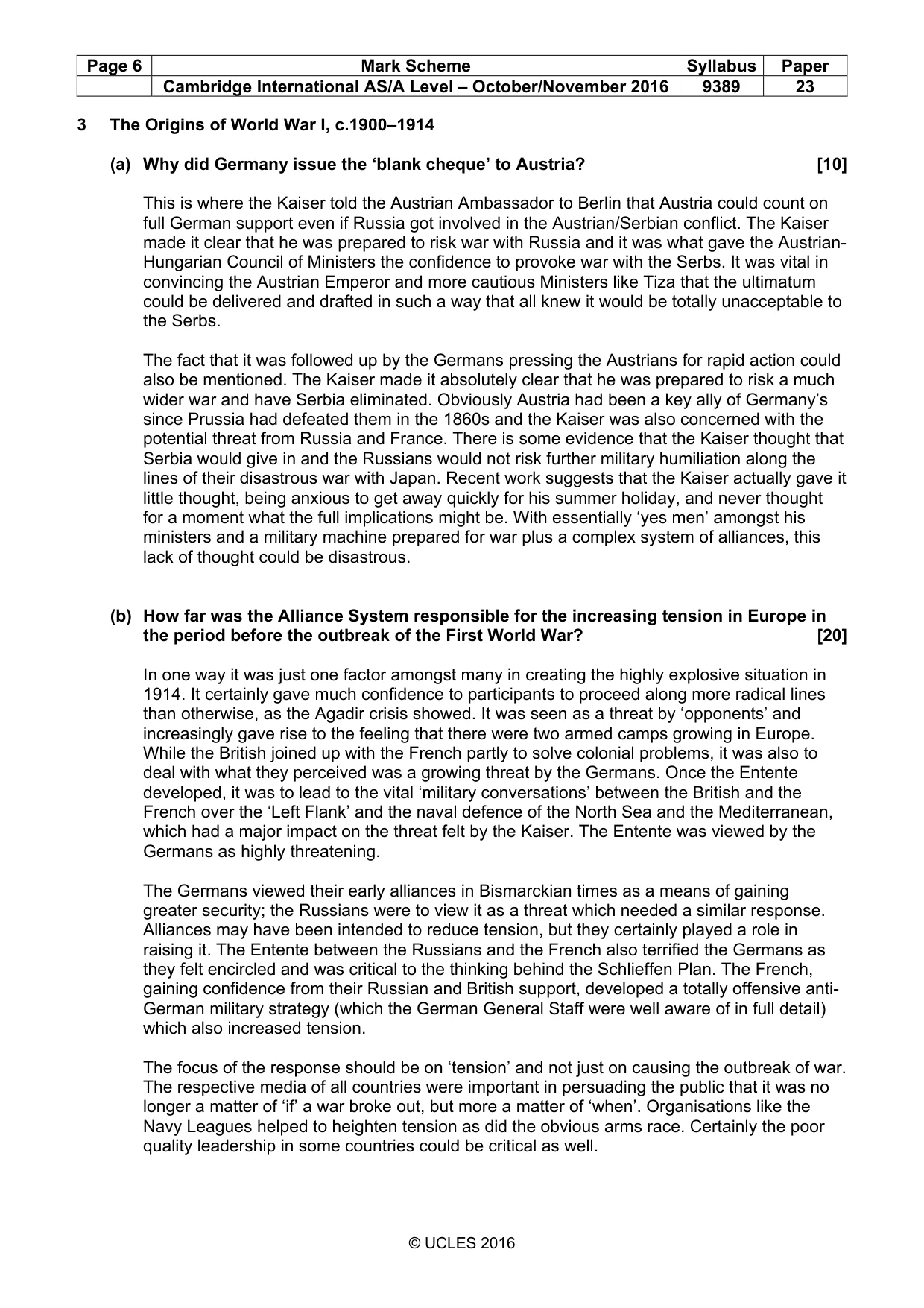 Mark scheme, page 6 of 15