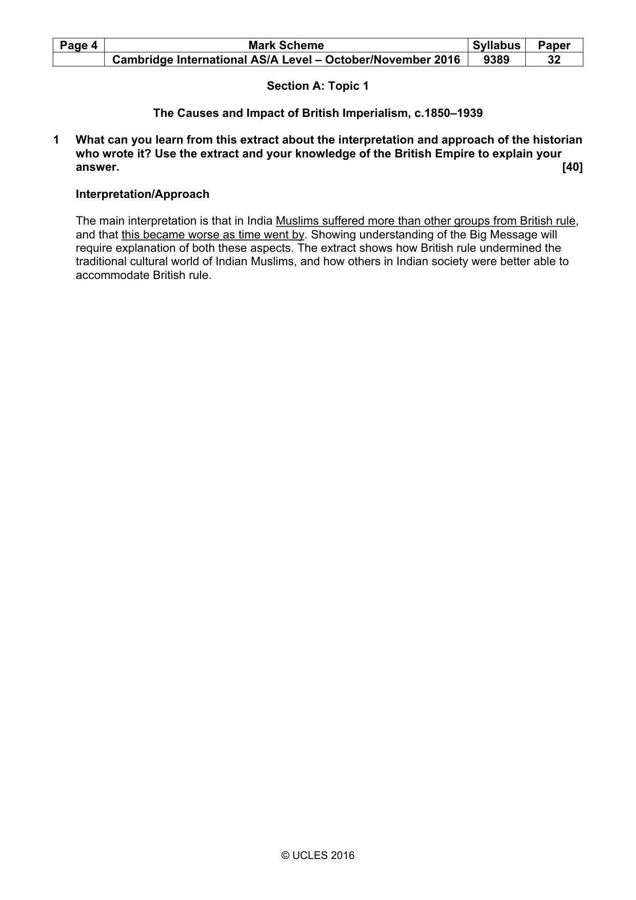 Mark scheme, page 4 of 6