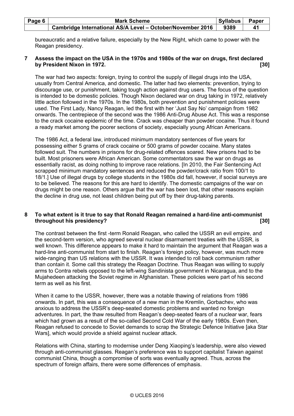 Mark scheme, page 6 of 15