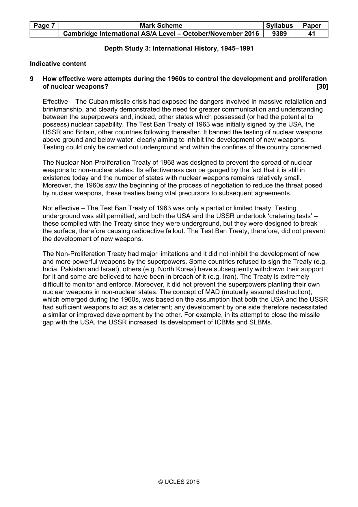 Mark scheme, page 7 of 15