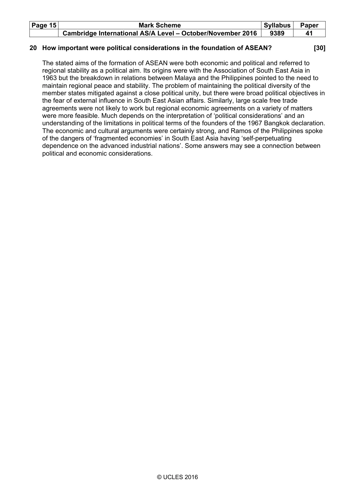 Mark scheme, page 15 of 15