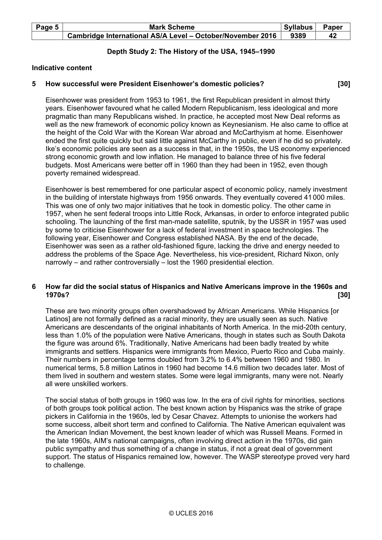 Mark scheme, page 5 of 15
