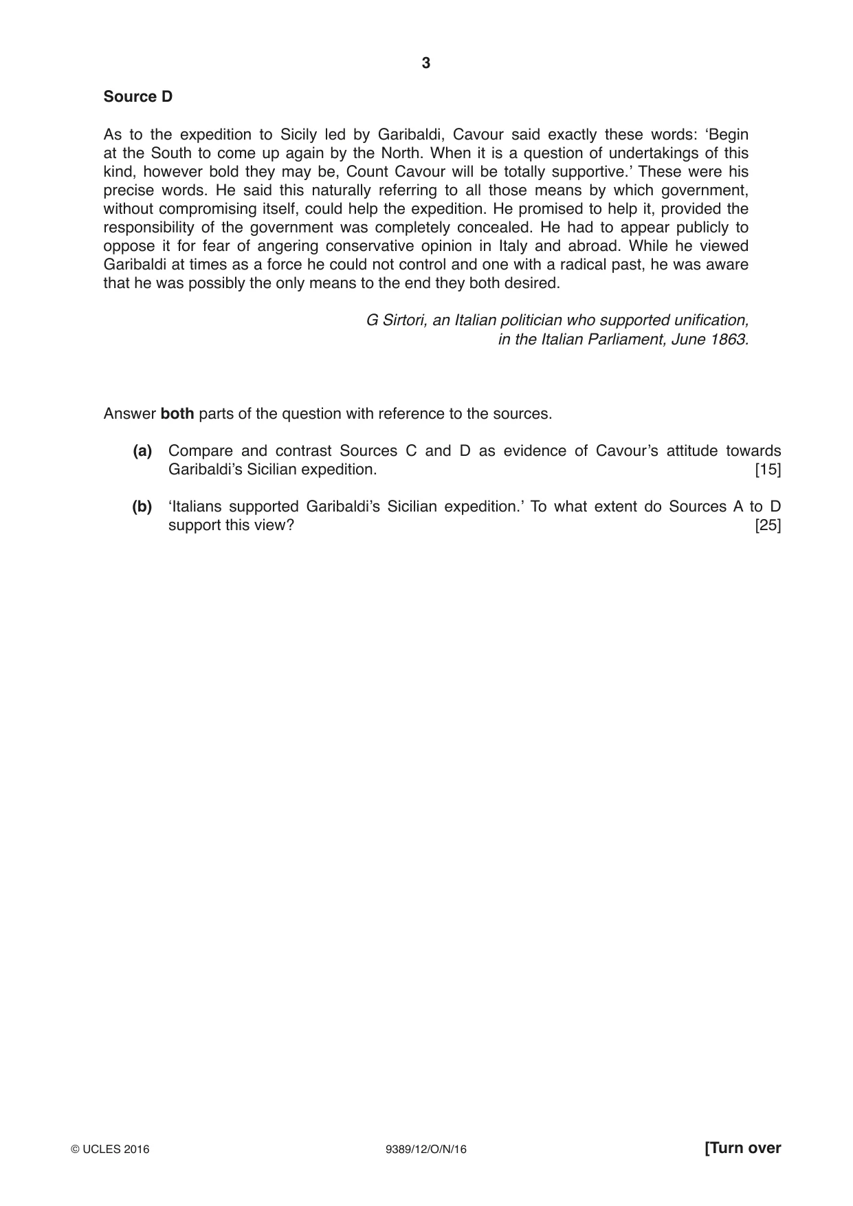 Cambridge A Level History 9389 2016 Oct/Nov Paper 1 · Variant 2 question paper, page 3 of 8