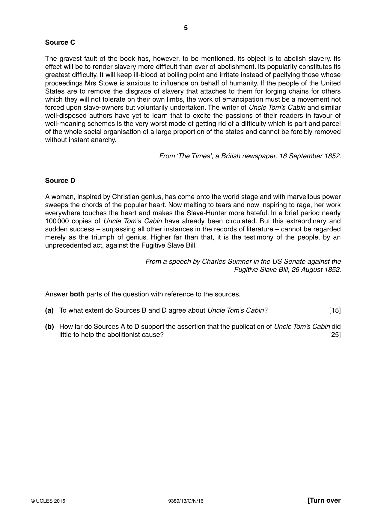 Cambridge A Level History 9389 2016 Oct/Nov Paper 1 · Variant 3 question paper, page 5 of 8