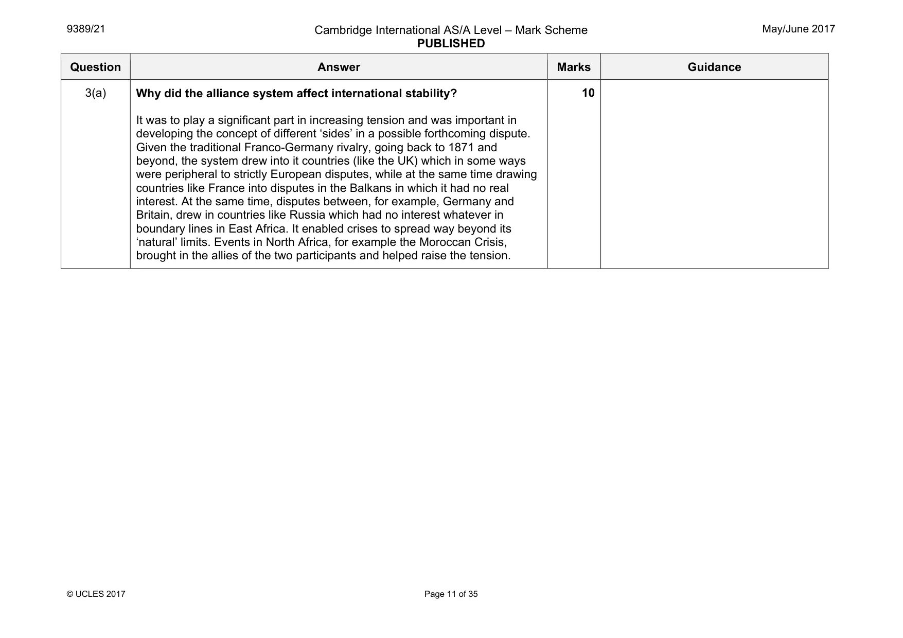 Mark scheme, page 11 of 35