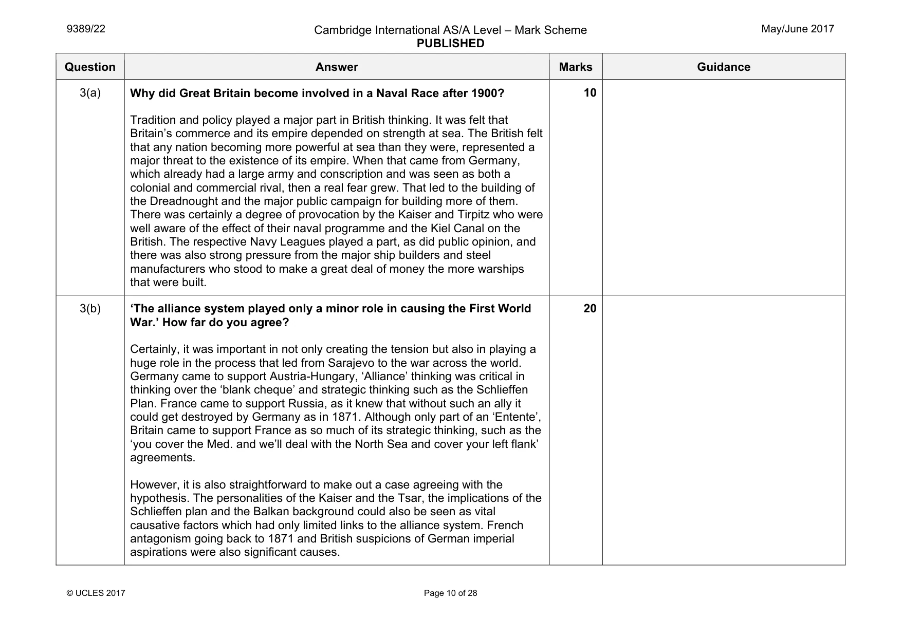 Mark scheme, page 10 of 28