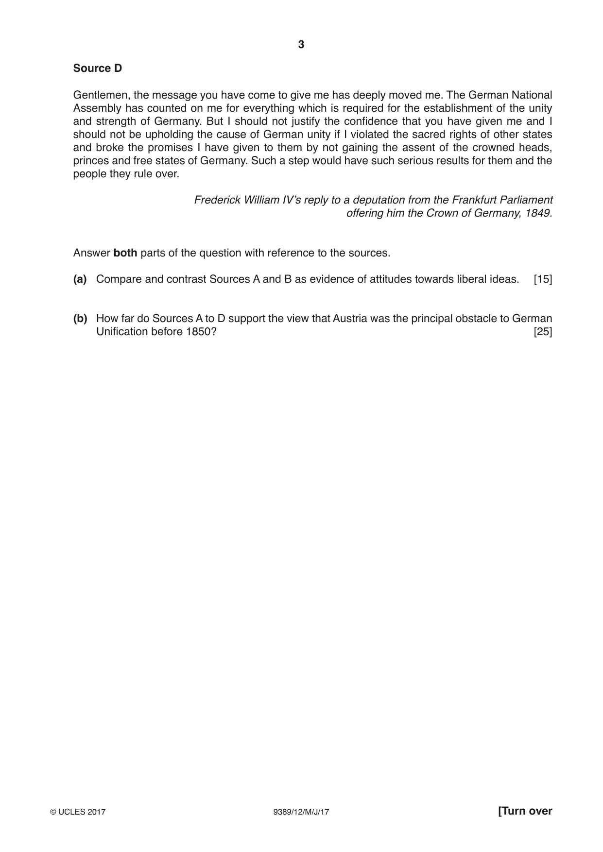 Cambridge A Level History 9389 2017 May/June Paper 1 · Variant 2 question paper, page 3 of 8