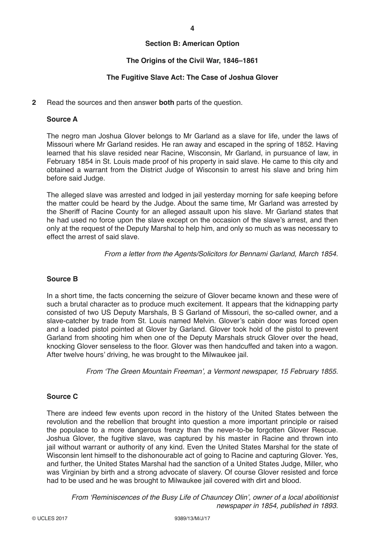 Cambridge A Level History 9389 2017 May/June Paper 1 · Variant 3 question paper, page 4 of 8