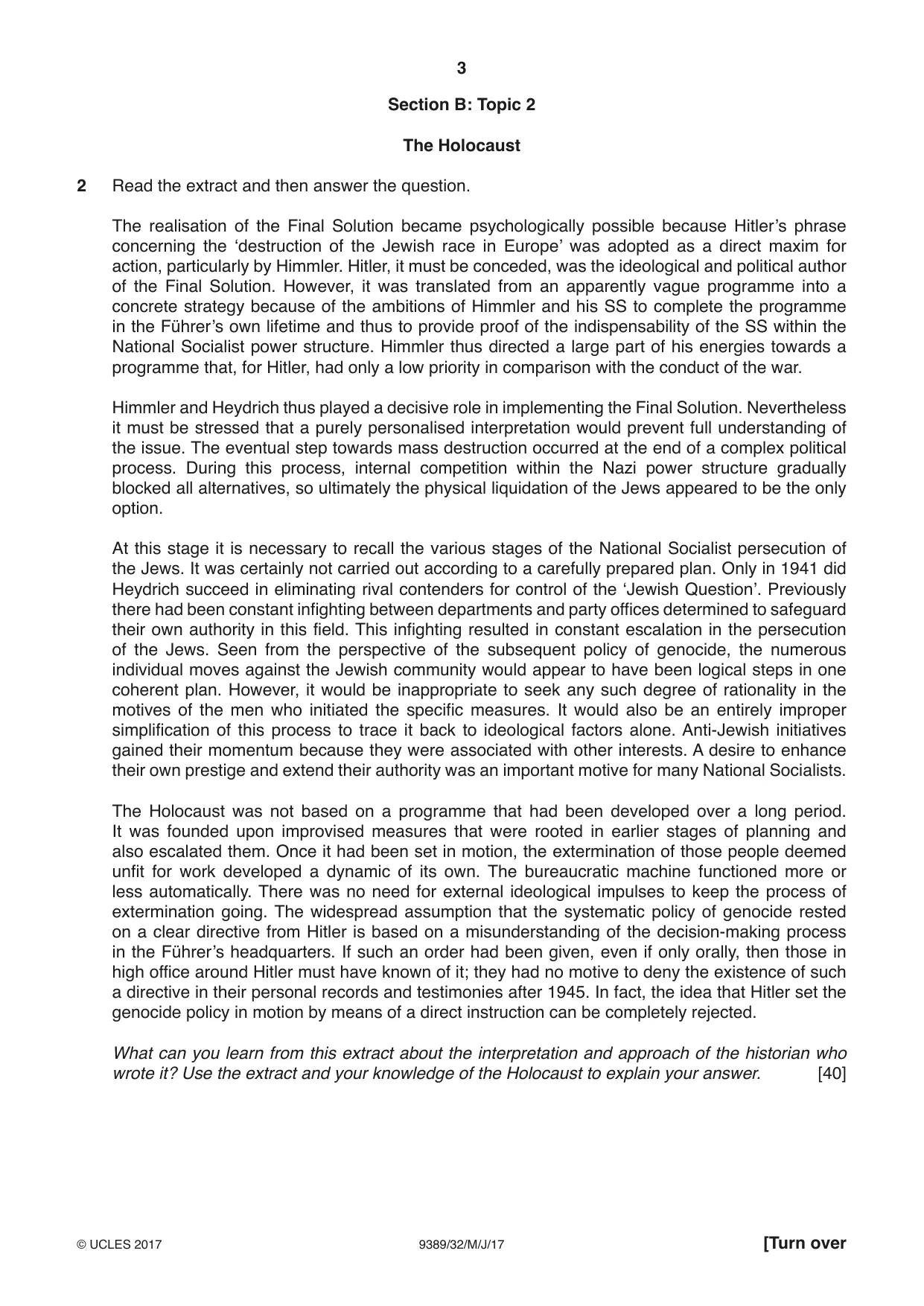 Cambridge A Level History 9389 2017 May/June Paper 3 · Variant 2 question paper, page 3 of 4