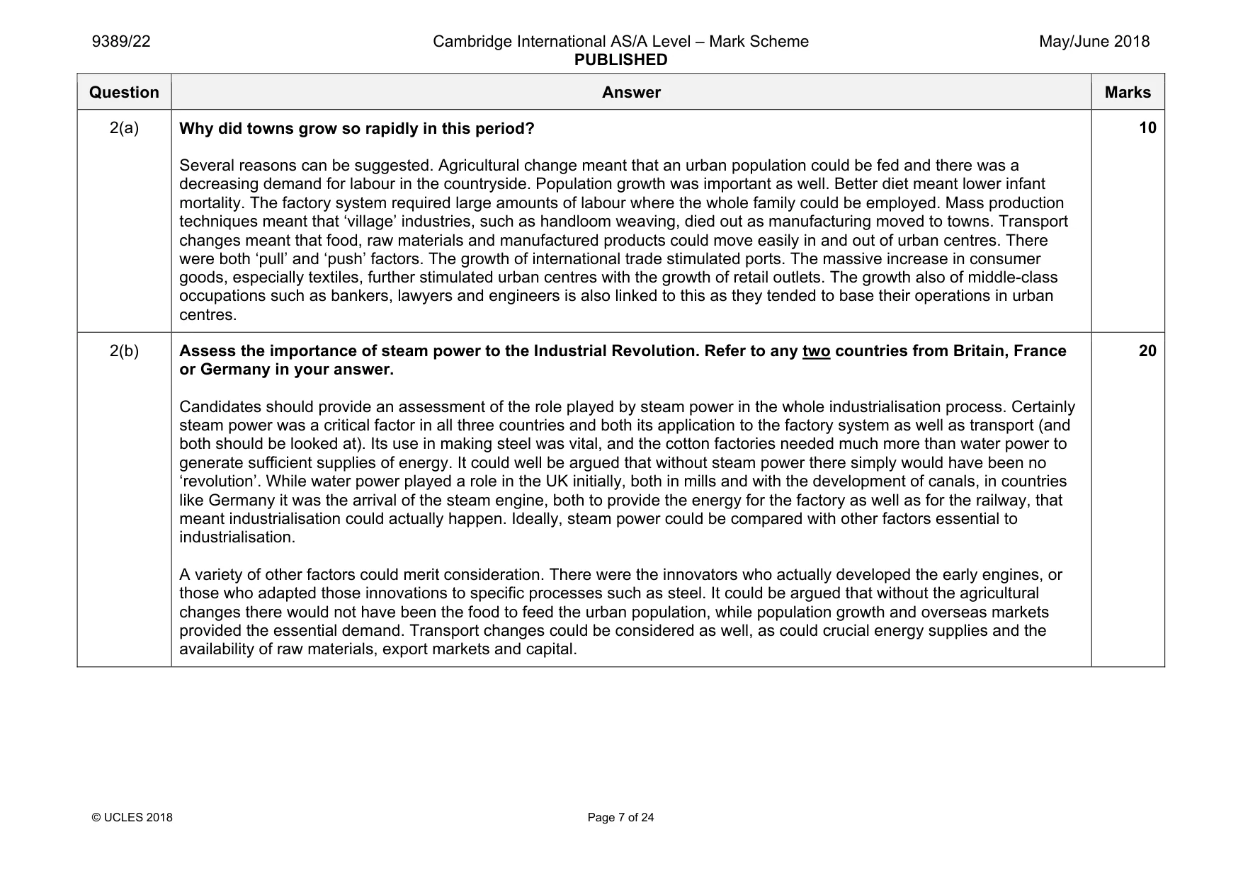 Mark scheme, page 7 of 24