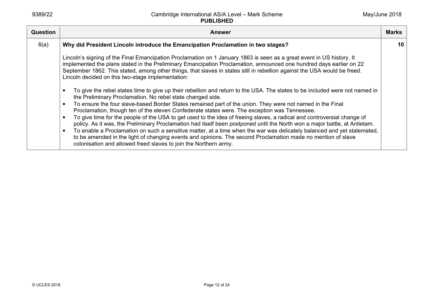 Mark scheme, page 12 of 24