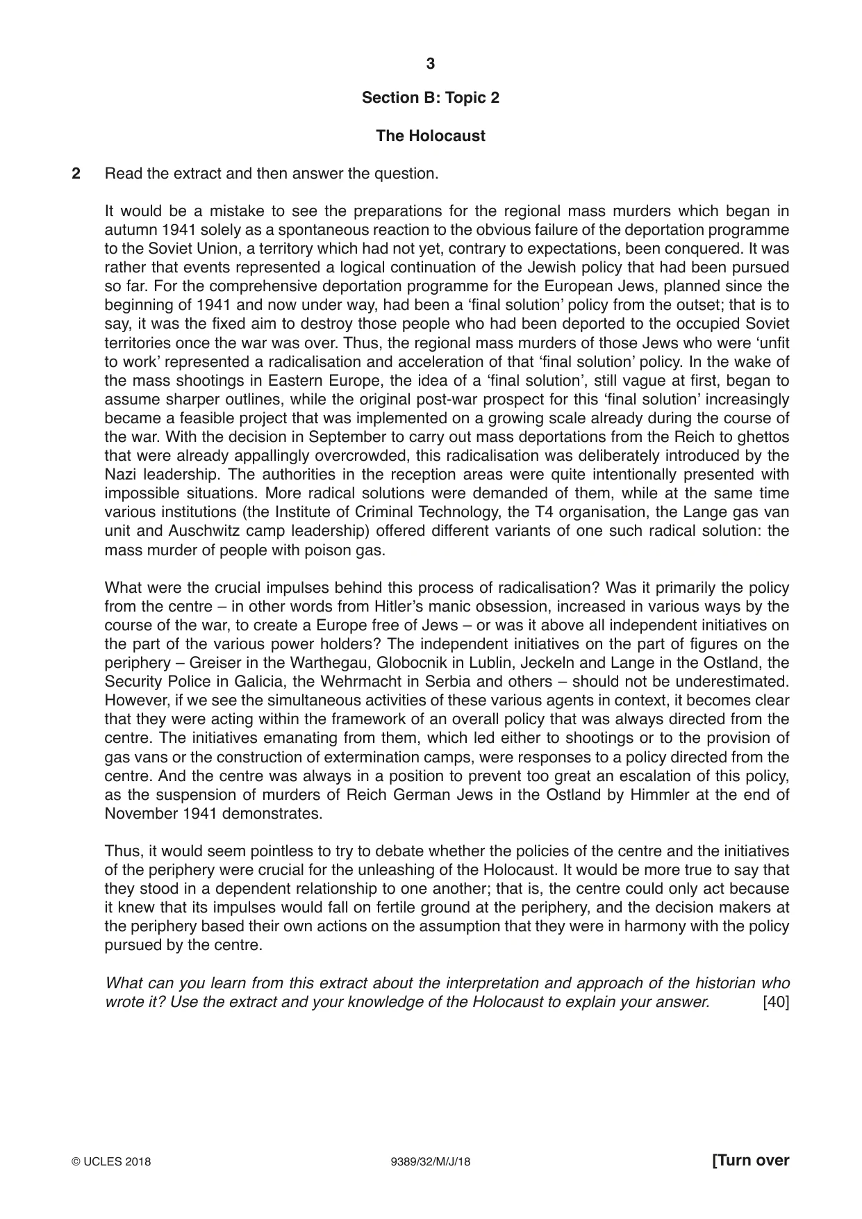 Cambridge A Level History 9389 2018 May/June Paper 3 · Variant 2 question paper, page 3 of 4