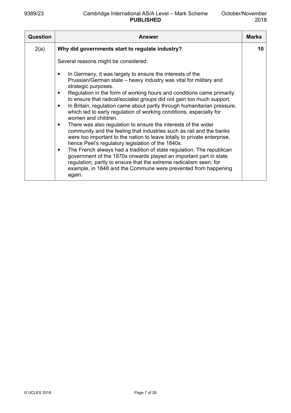 Mark scheme, page 7 of 26