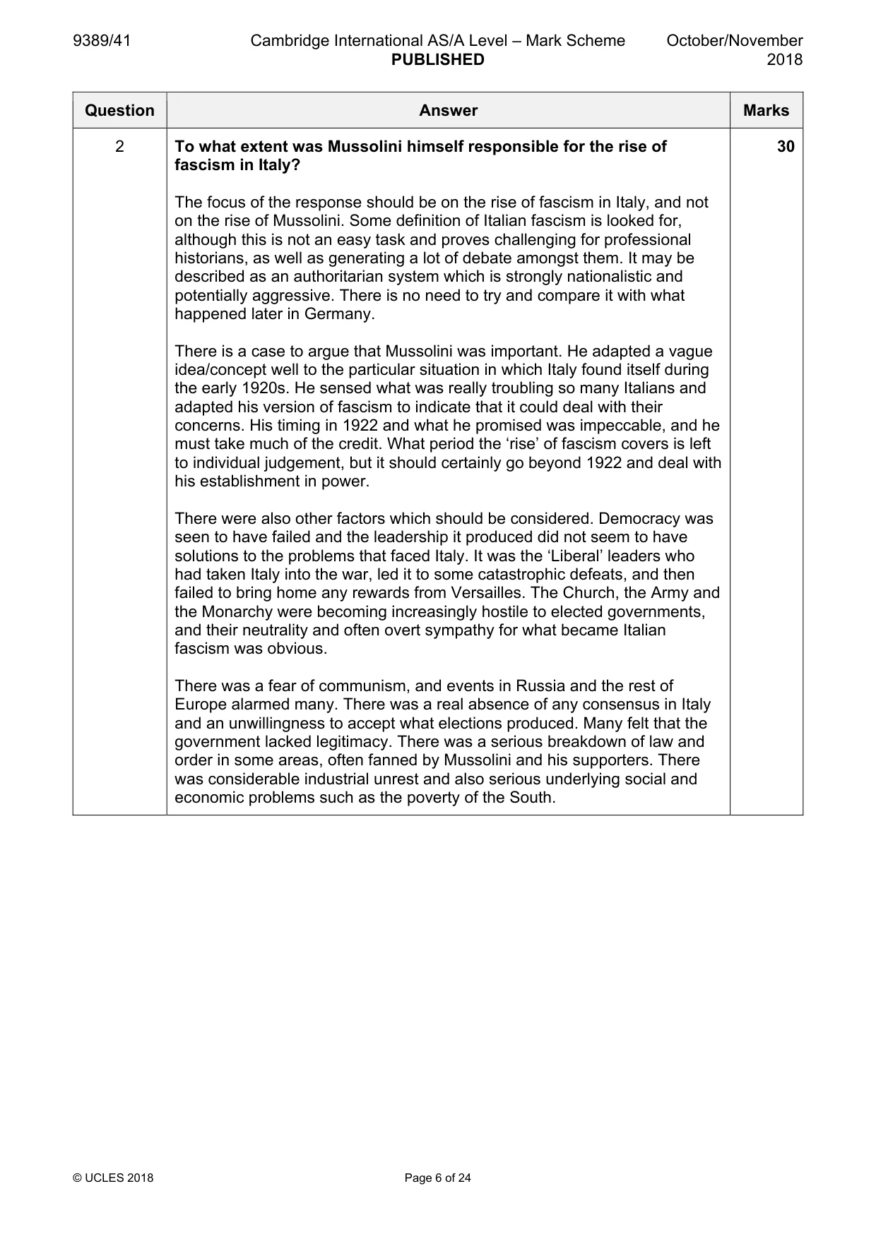 Mark scheme, page 6 of 24