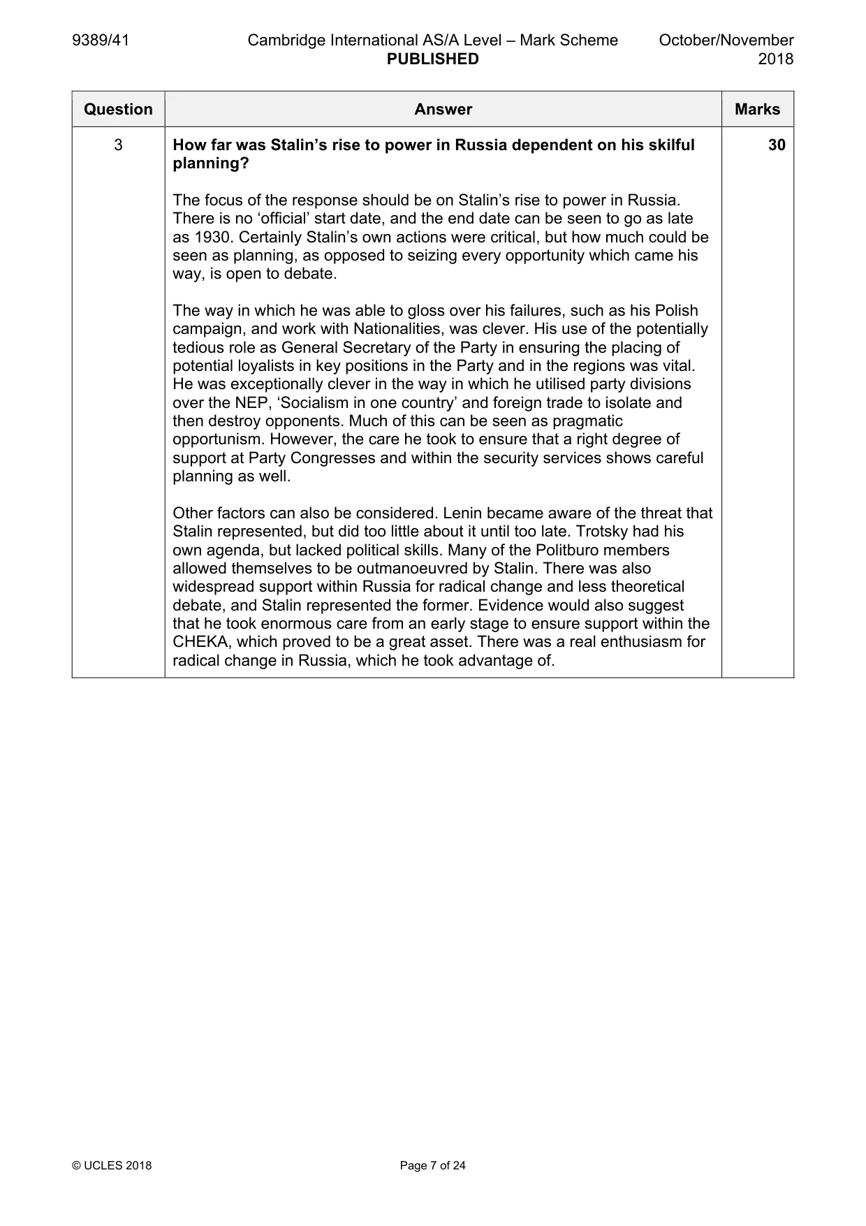 Mark scheme, page 7 of 24