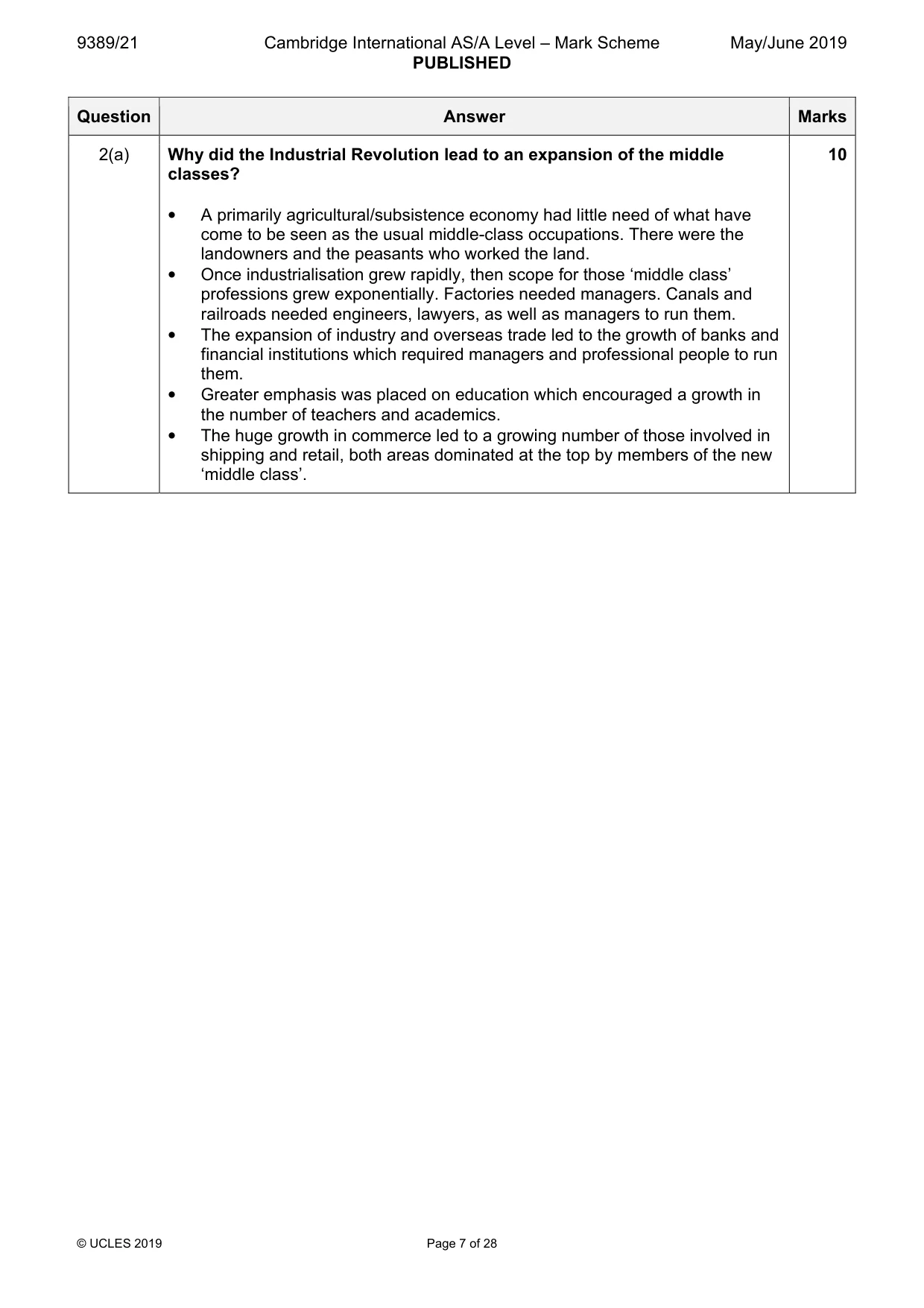 Mark scheme, page 7 of 28