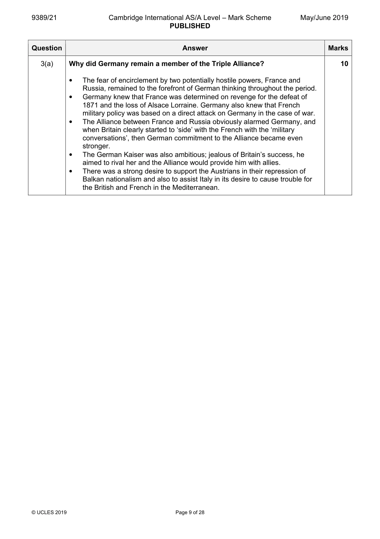 Mark scheme, page 9 of 28