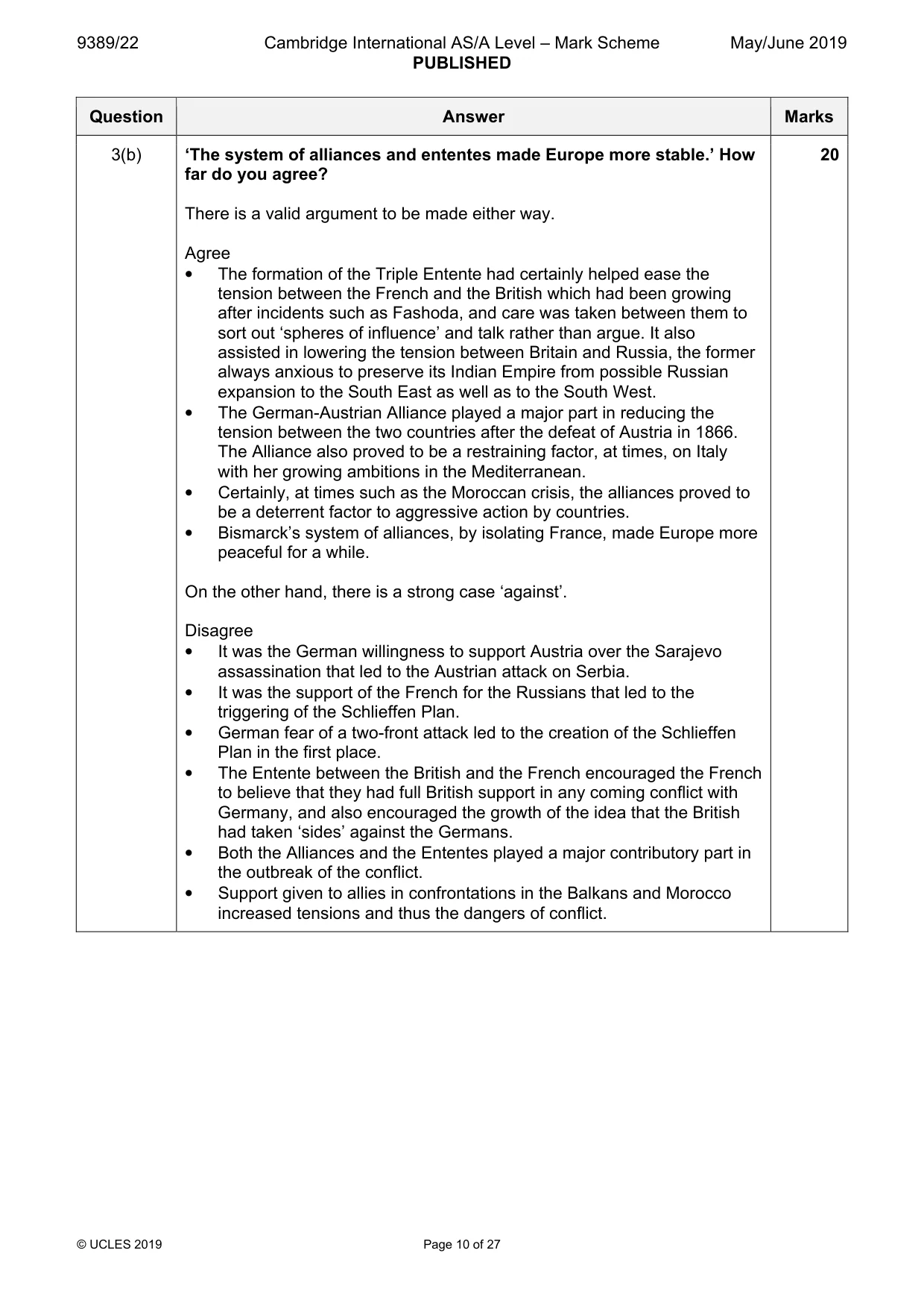 Mark scheme, page 10 of 27