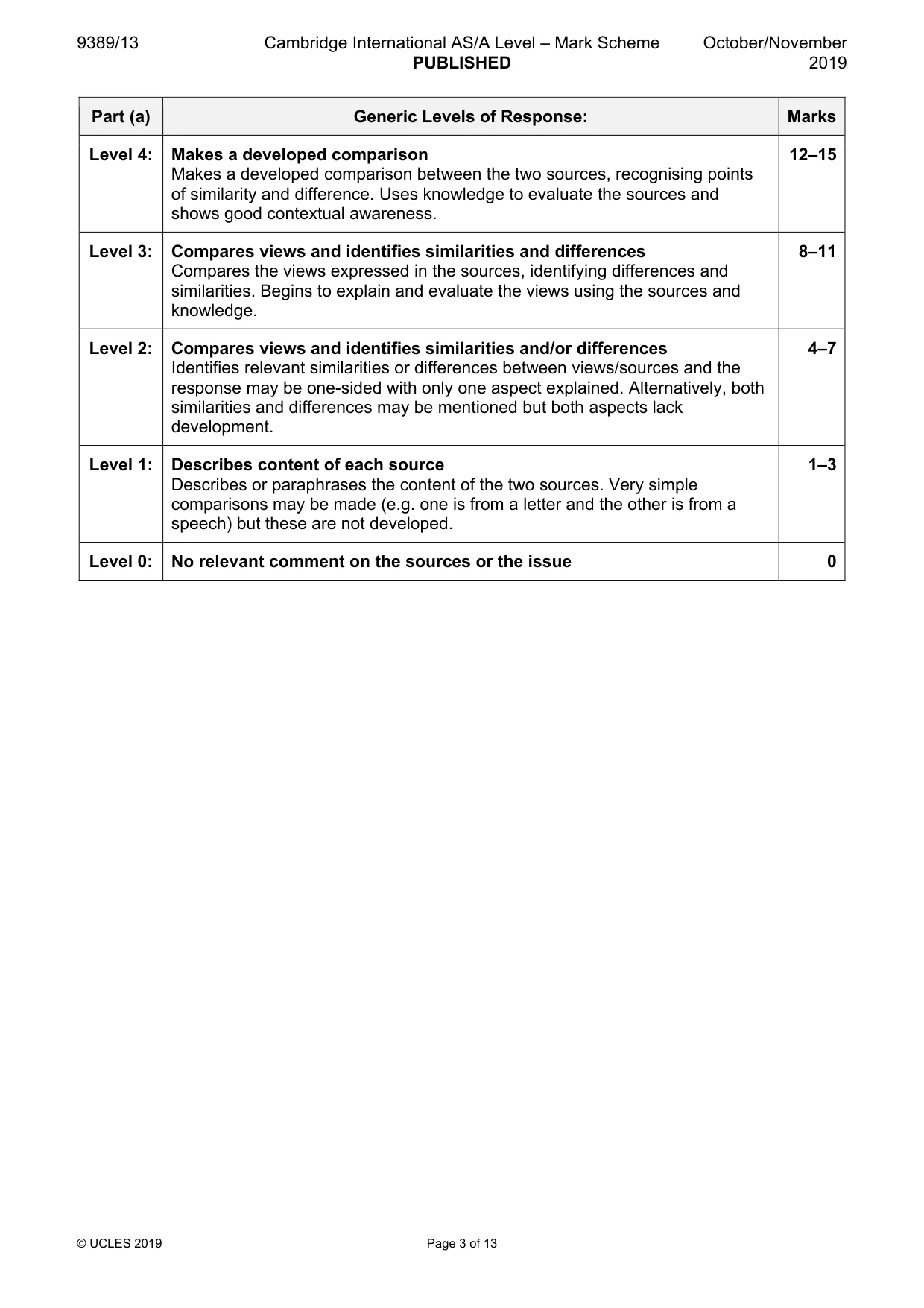 Mark scheme, page 3 of 13