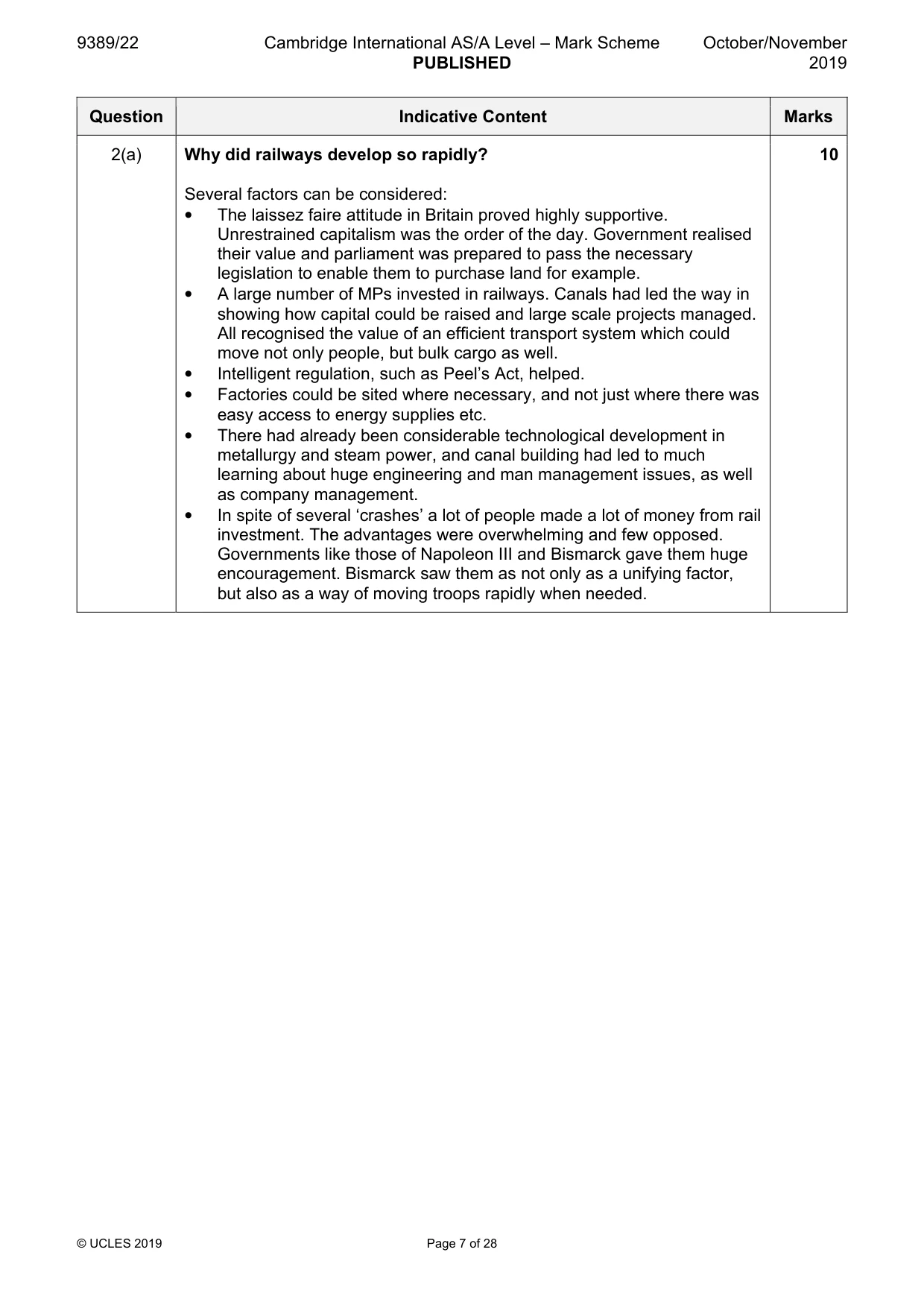 Mark scheme, page 7 of 28