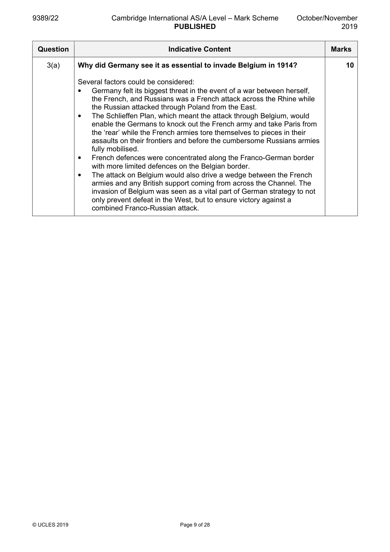 Mark scheme, page 9 of 28
