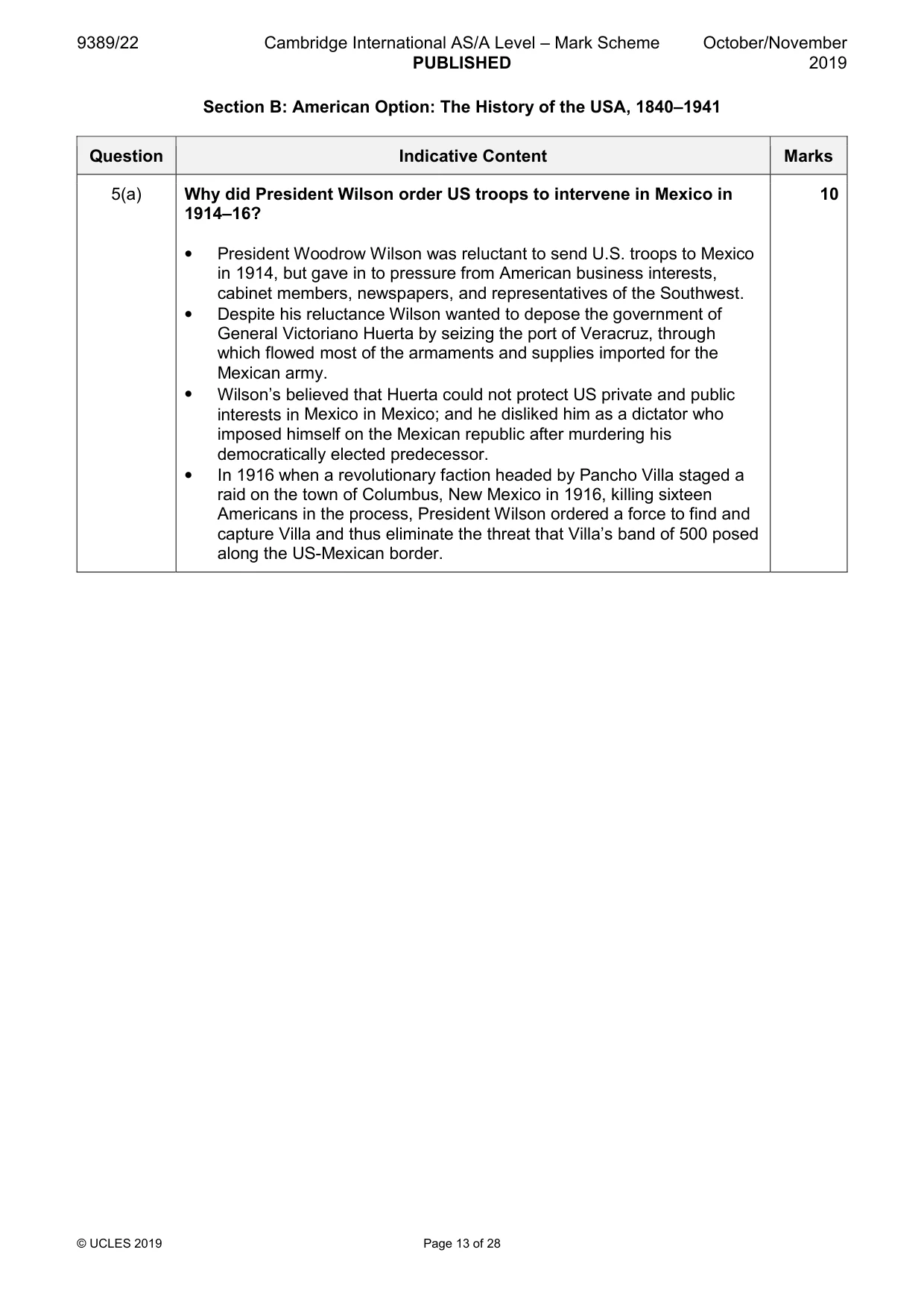 Mark scheme, page 13 of 28