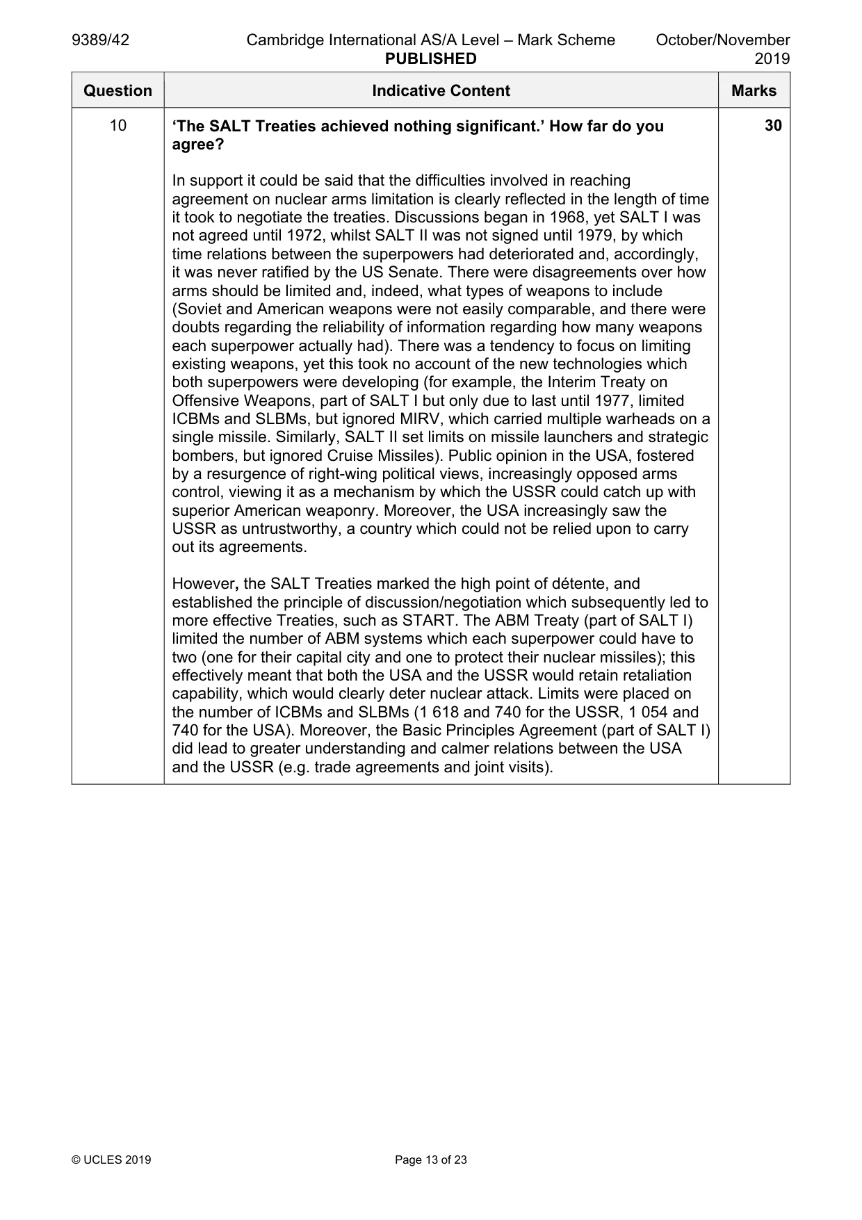 Mark scheme, page 13 of 23