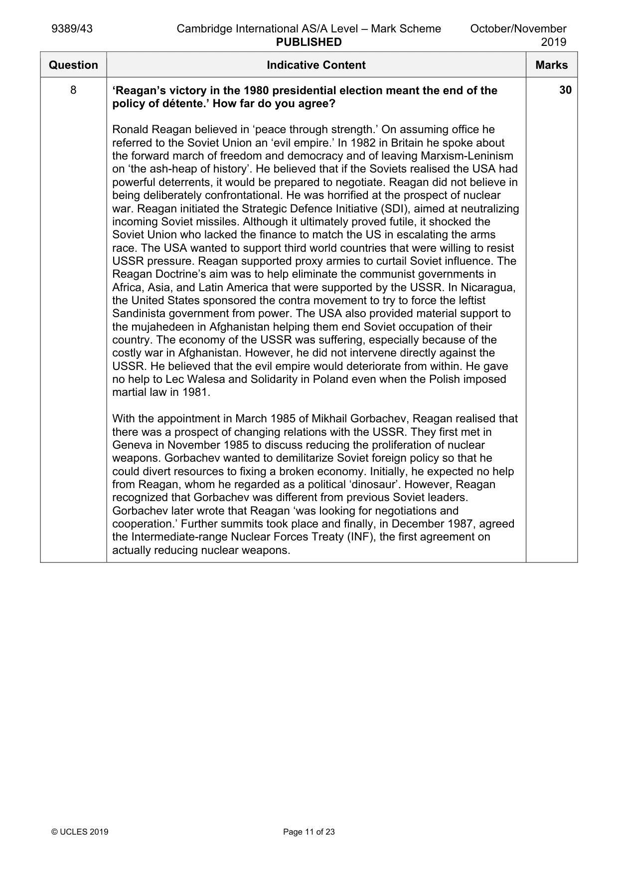 Mark scheme, page 11 of 23