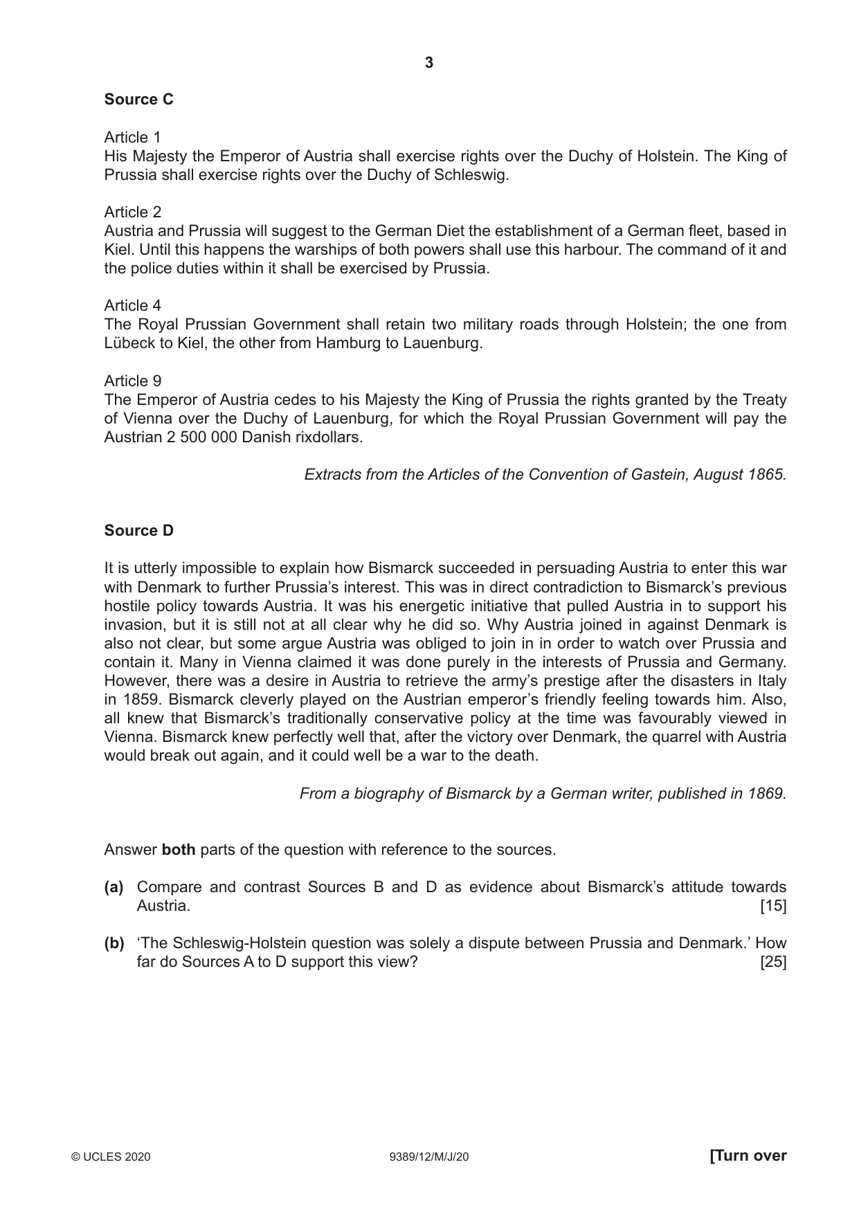 Cambridge A Level History 9389 2020 May/June Paper 1 · Variant 2 question paper, page 3 of 8