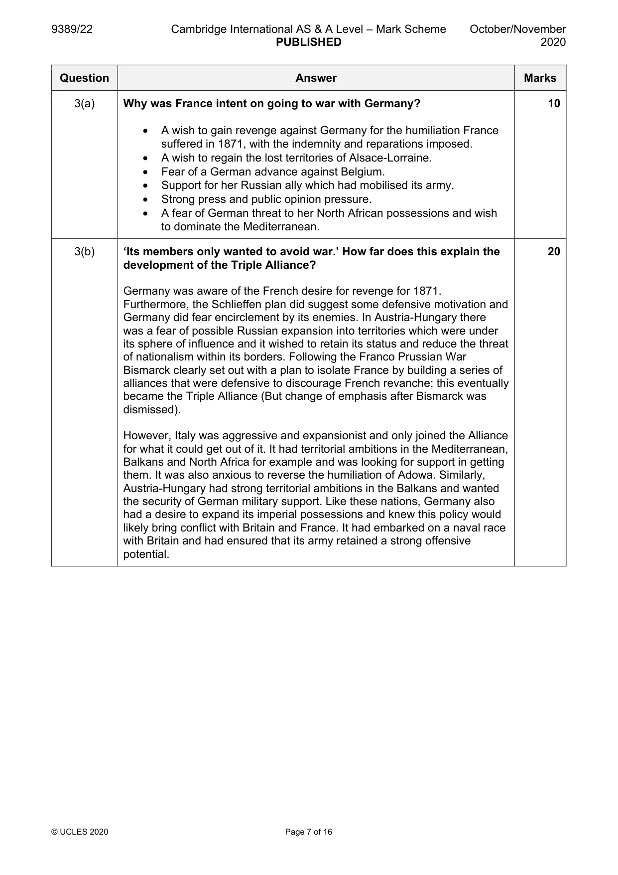 Mark scheme, page 7 of 16