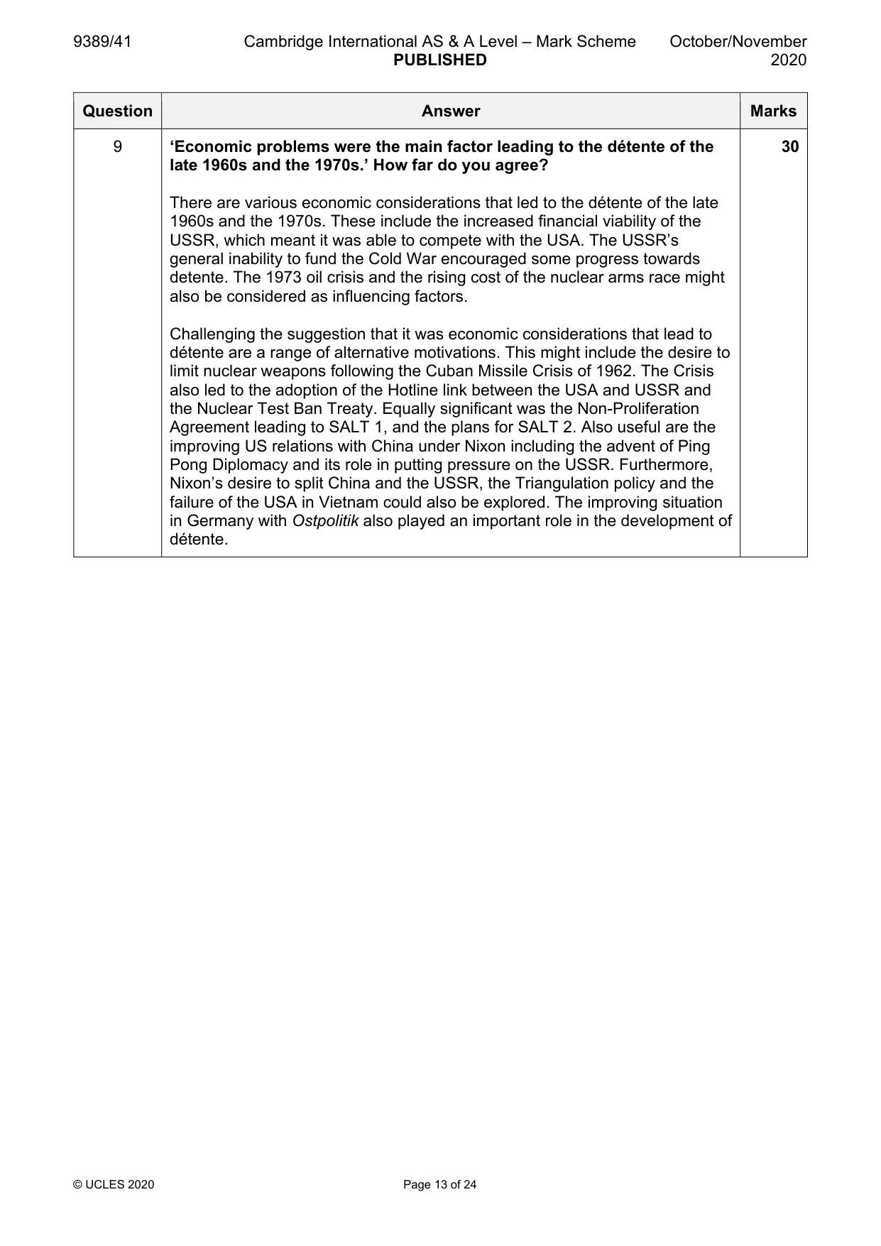 Mark scheme, page 13 of 24