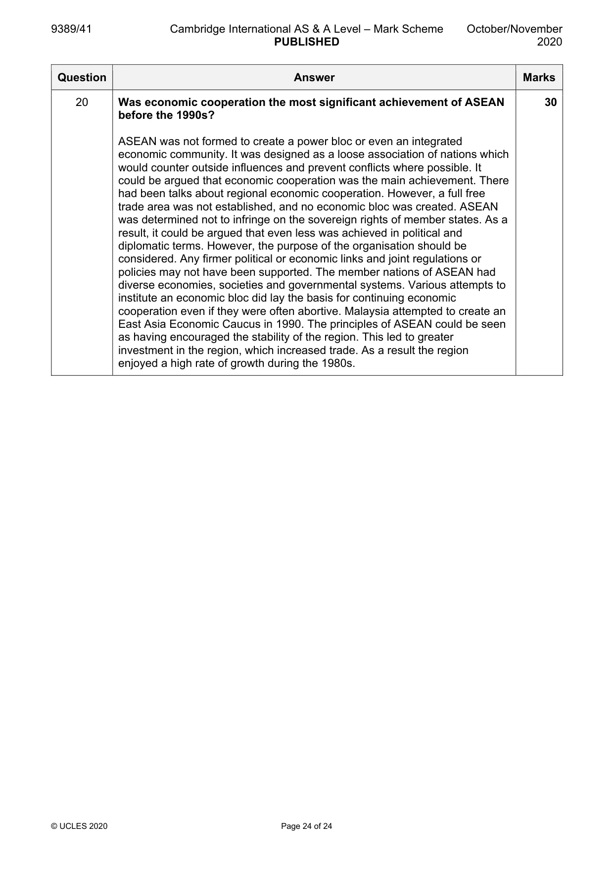 Mark scheme, page 24 of 24