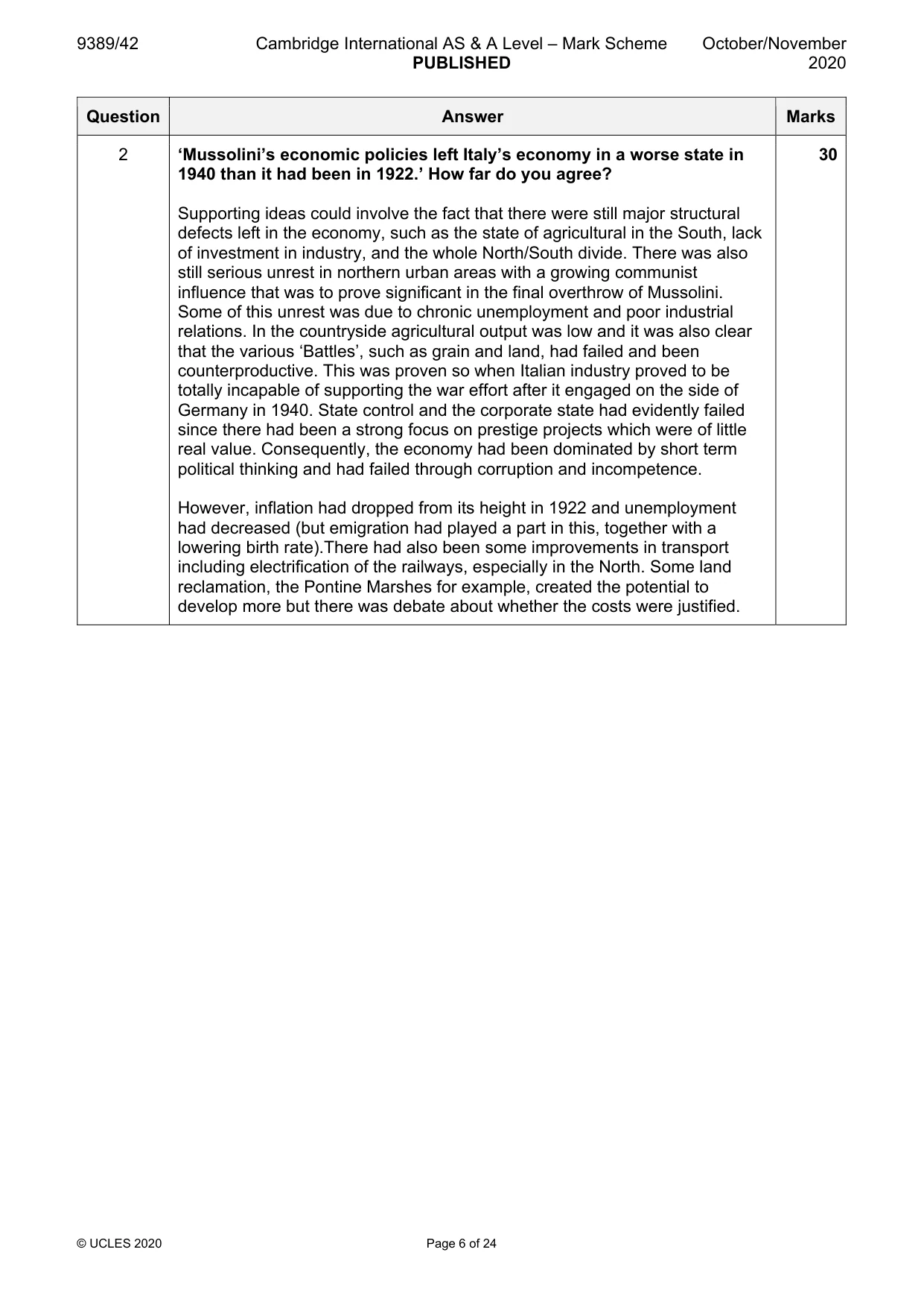 Mark scheme, page 6 of 24