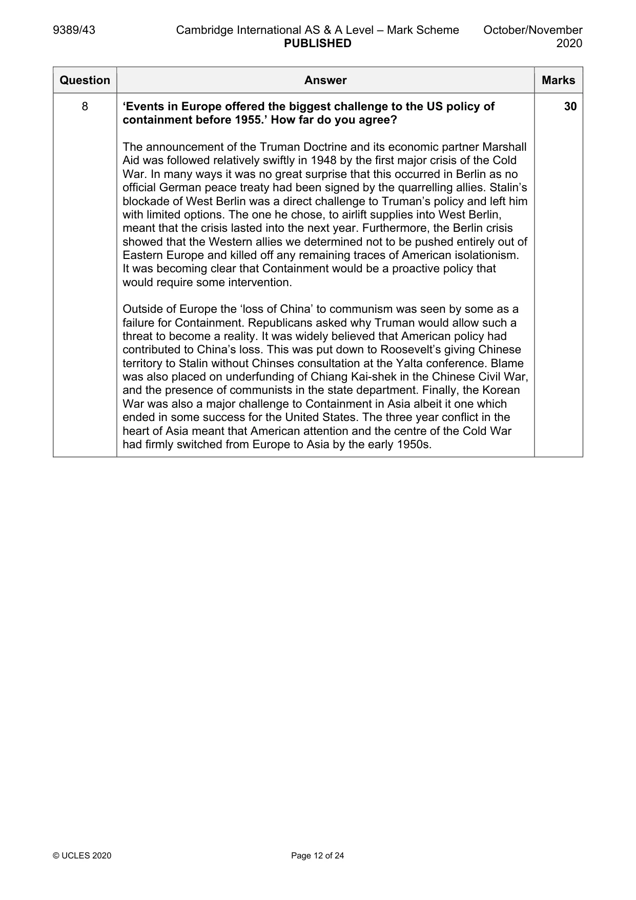 Mark scheme, page 12 of 24