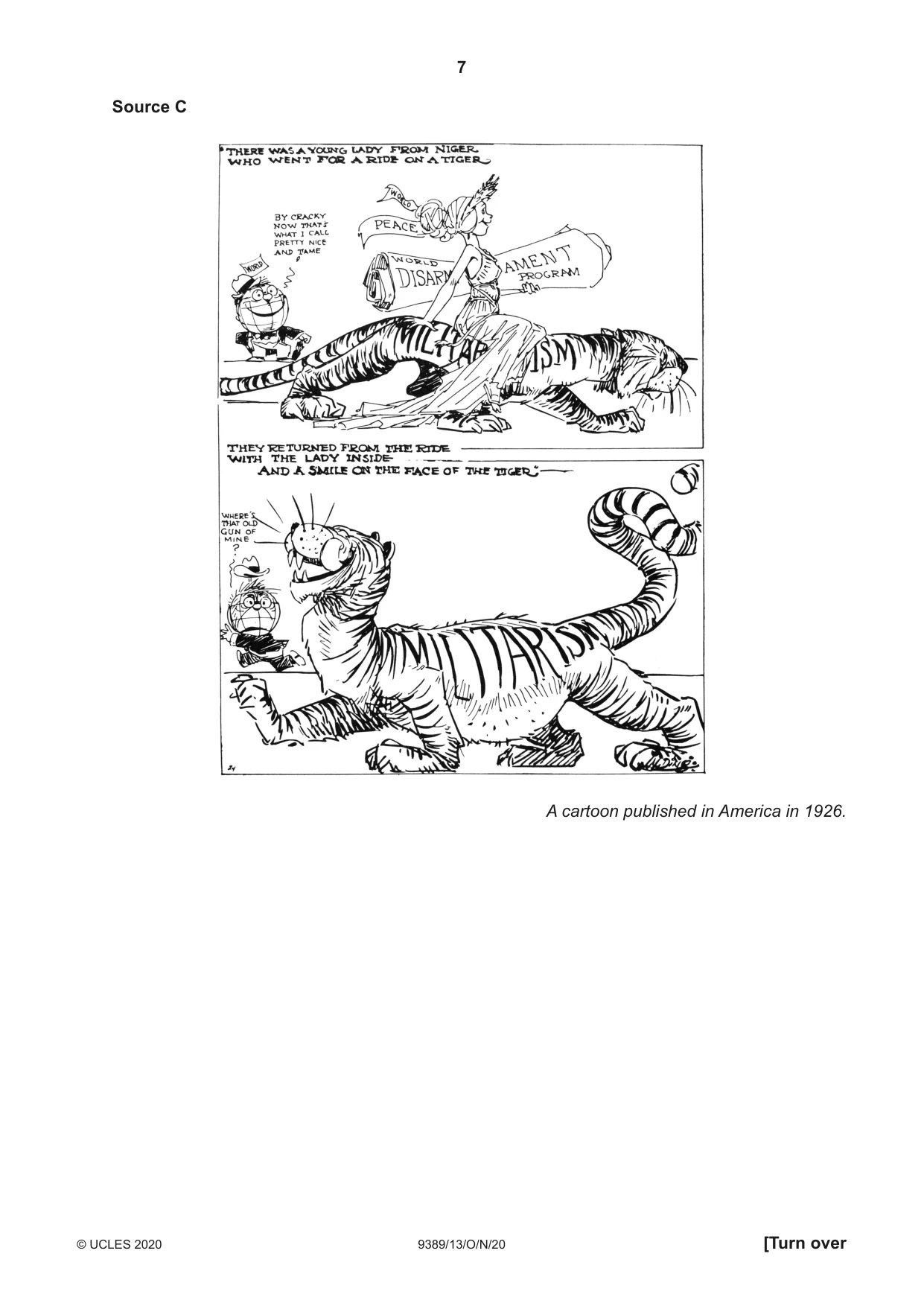 Cambridge A Level History 9389 2020 Oct/Nov Paper 1 · Variant 3 question paper, page 7 of 8