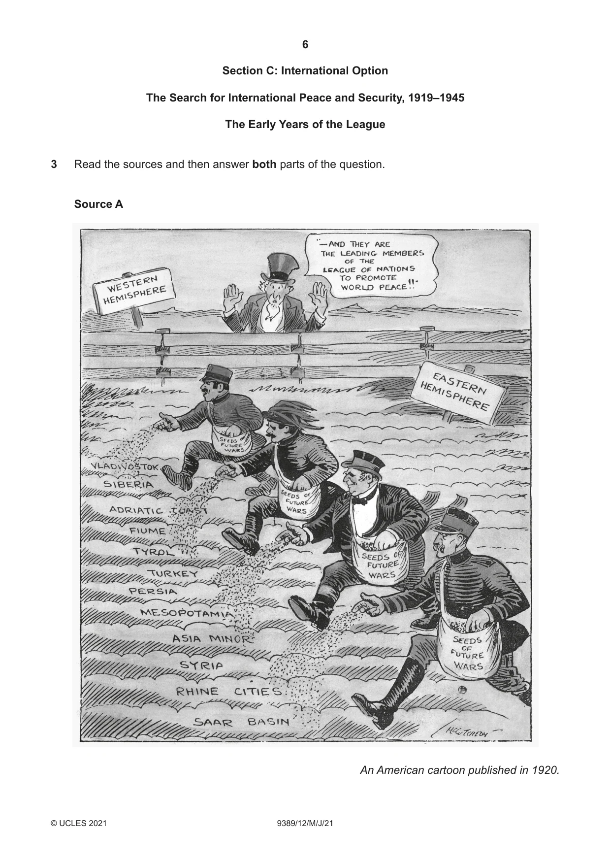 Cambridge A Level History 9389 2021 May/June Paper 1 · Variant 2 question paper, page 6 of 8