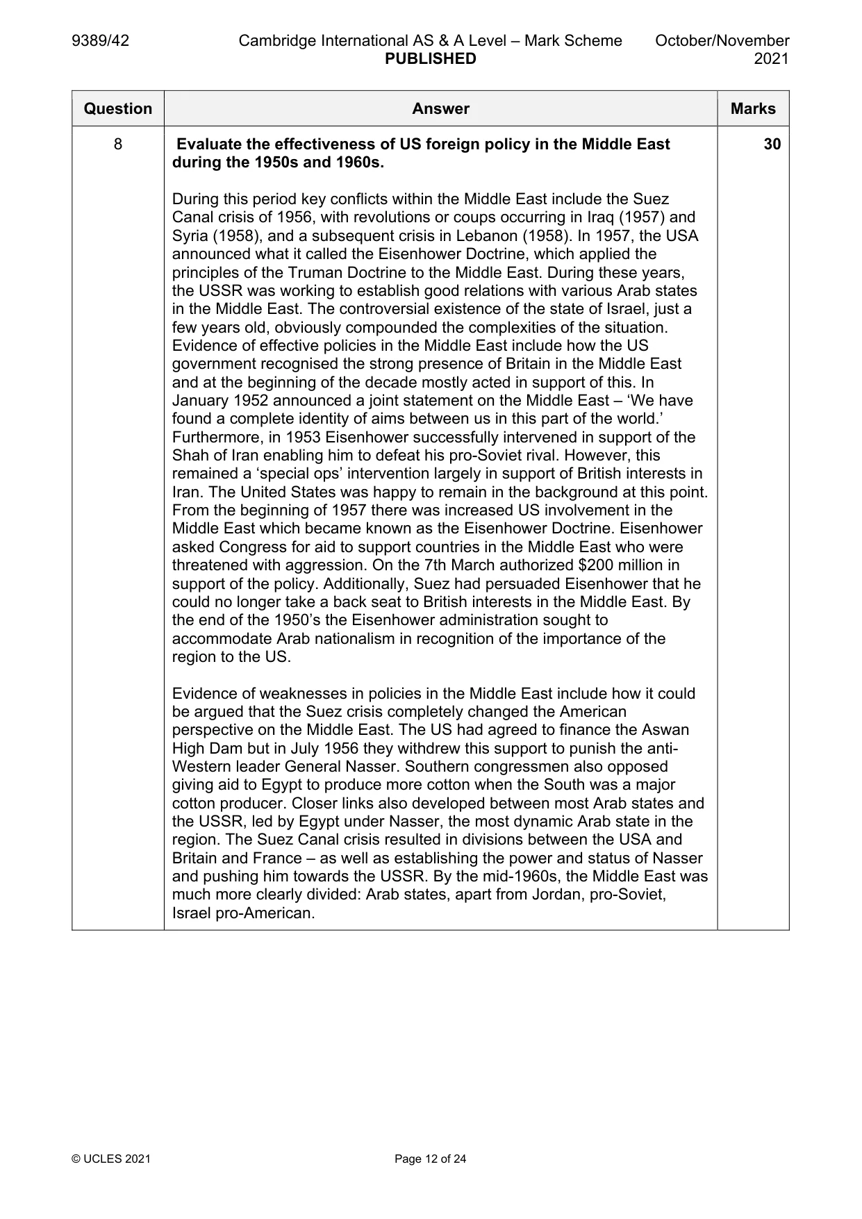Mark scheme, page 12 of 24