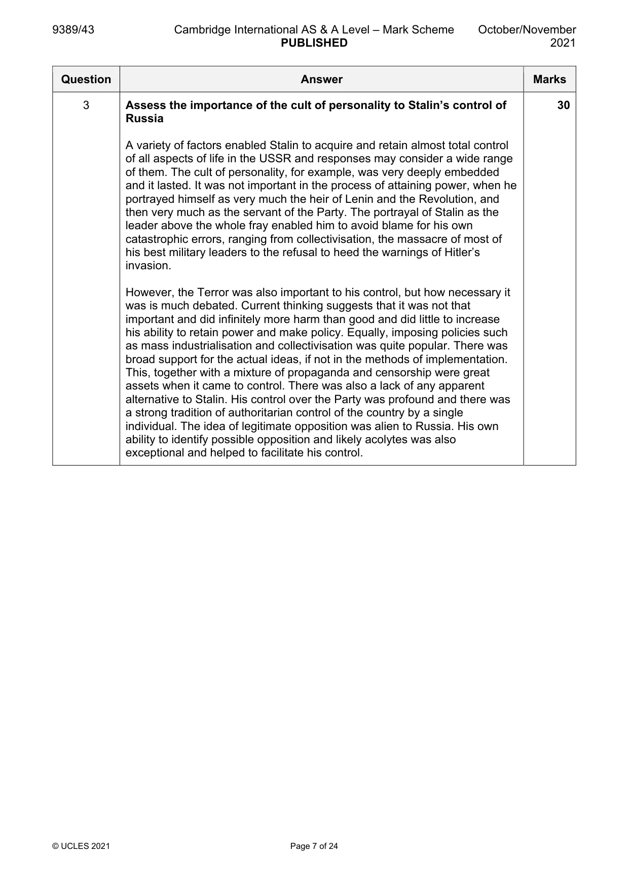 Mark scheme, page 7 of 24