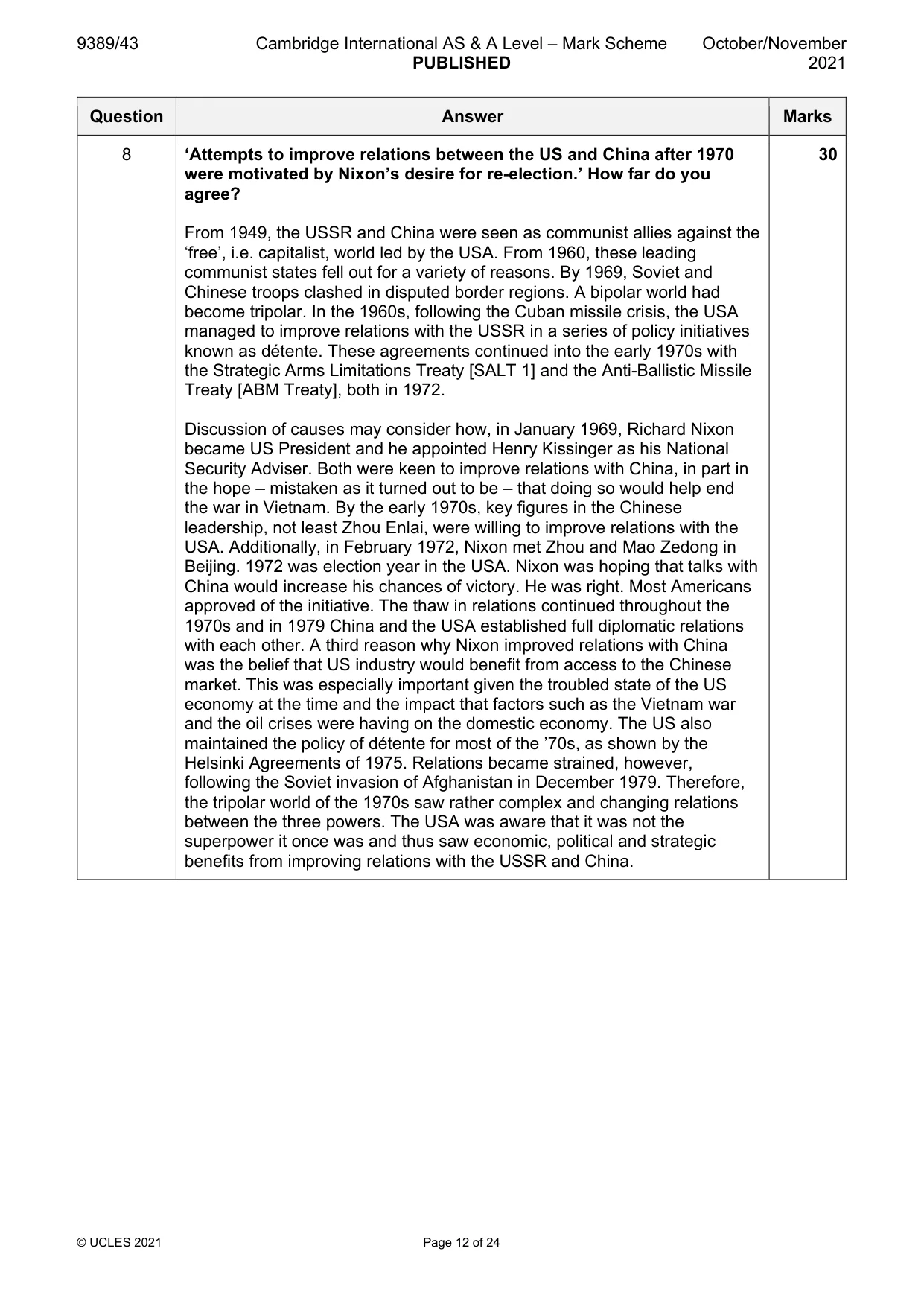 Mark scheme, page 12 of 24