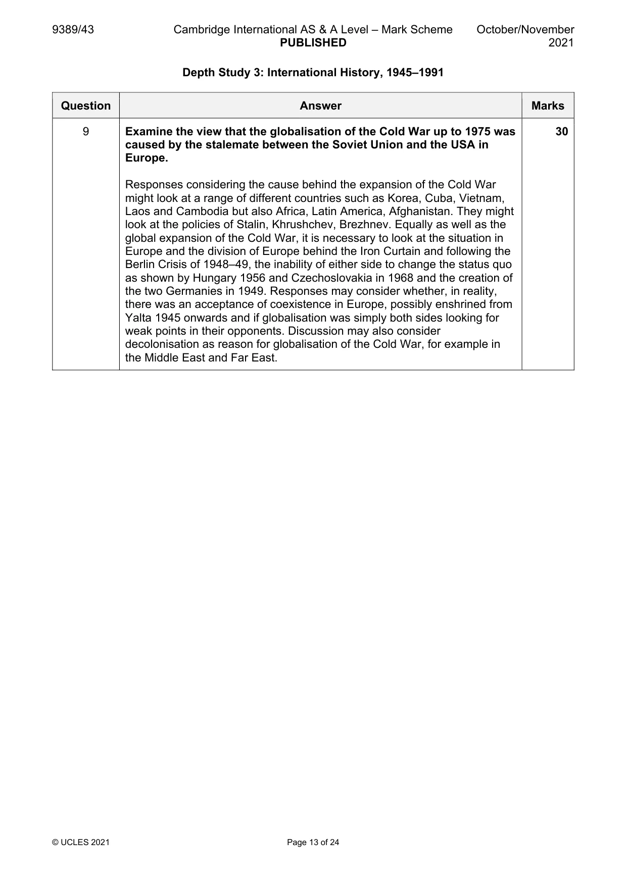 Mark scheme, page 13 of 24