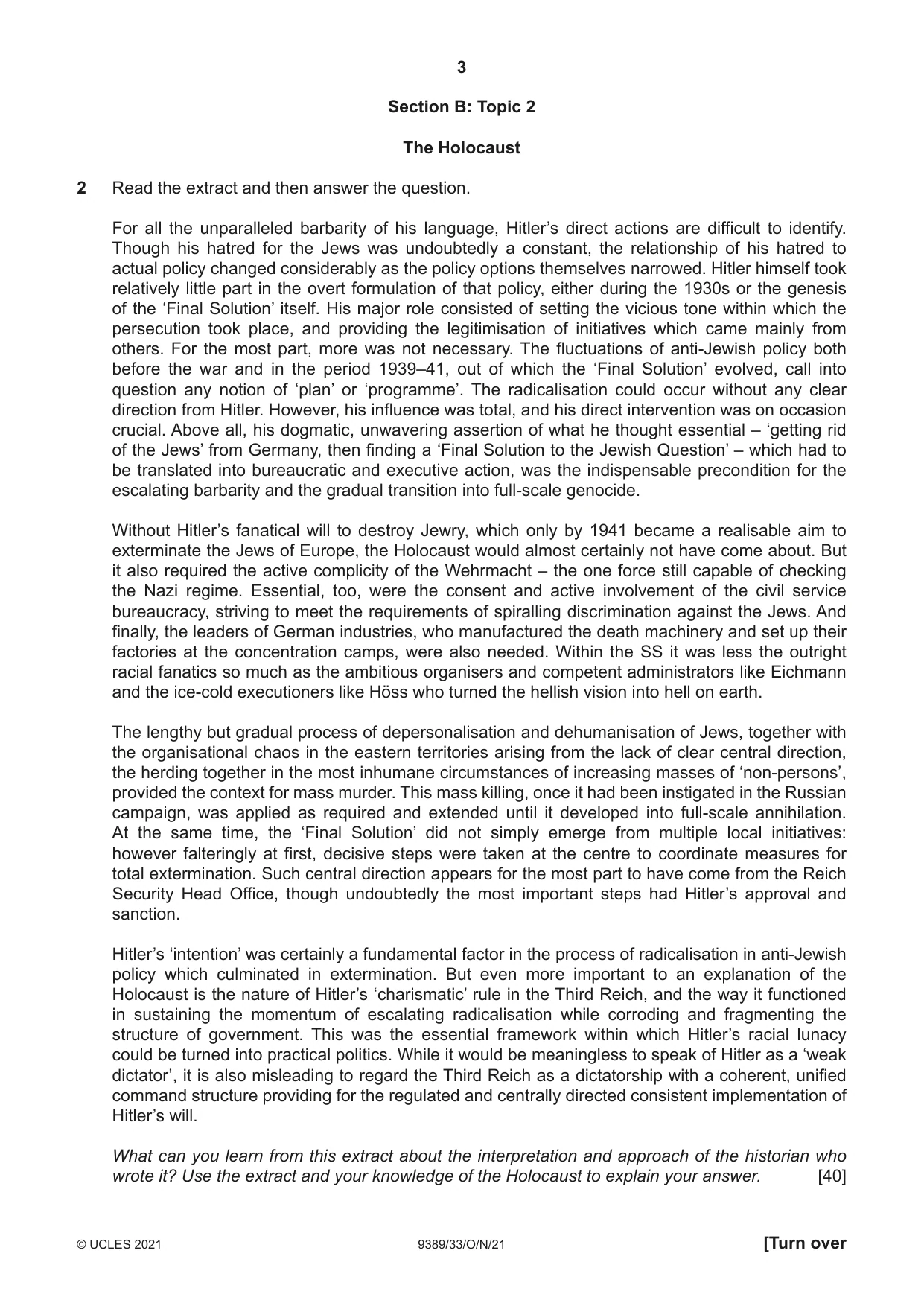 Cambridge A Level History 9389 2021 Oct/Nov Paper 3 · Variant 3 question paper, page 3 of 8