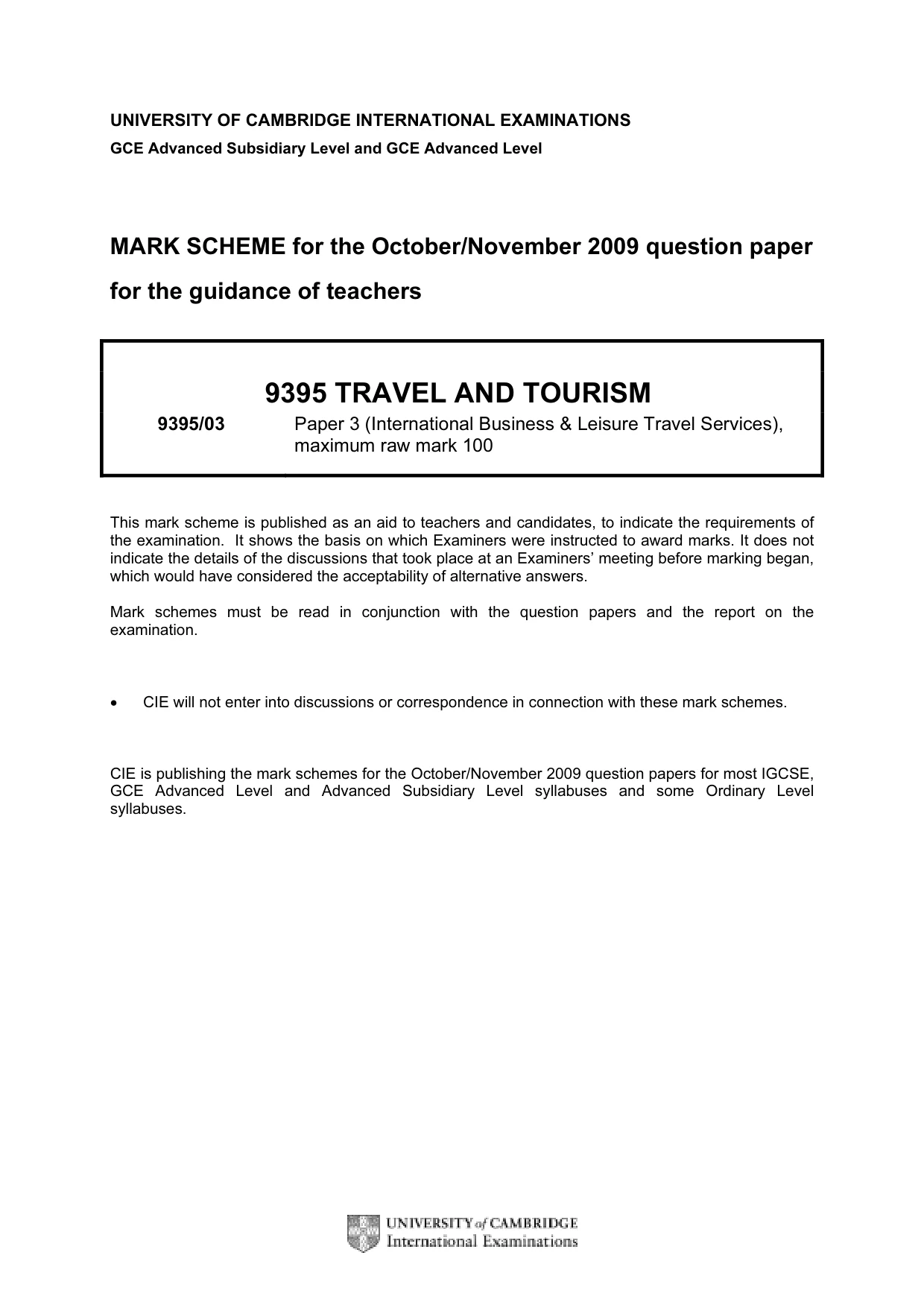 Mark scheme, page 1 of 11