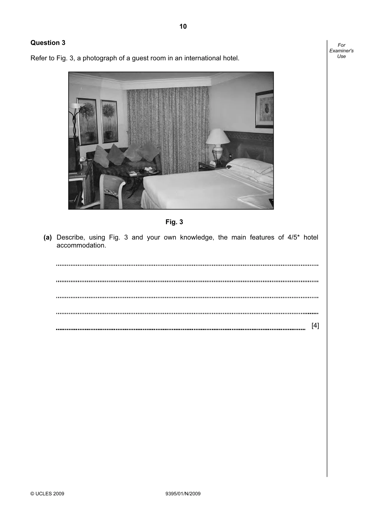 Cambridge A Level Travel and Tourism 9395 2009 Oct/Nov Paper 1 · Variant 1 question paper, page 10 of 20