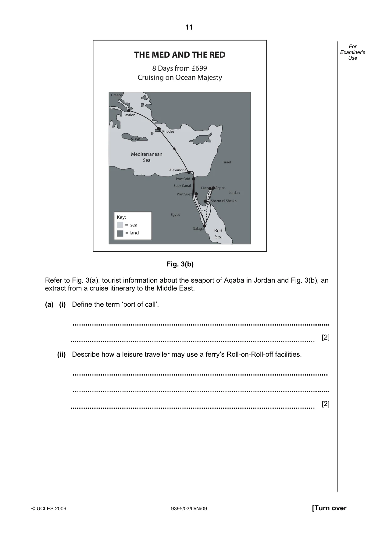 Cambridge A Level Travel and Tourism 9395 2009 Oct/Nov Paper 3 · Variant 1 question paper, page 11 of 16