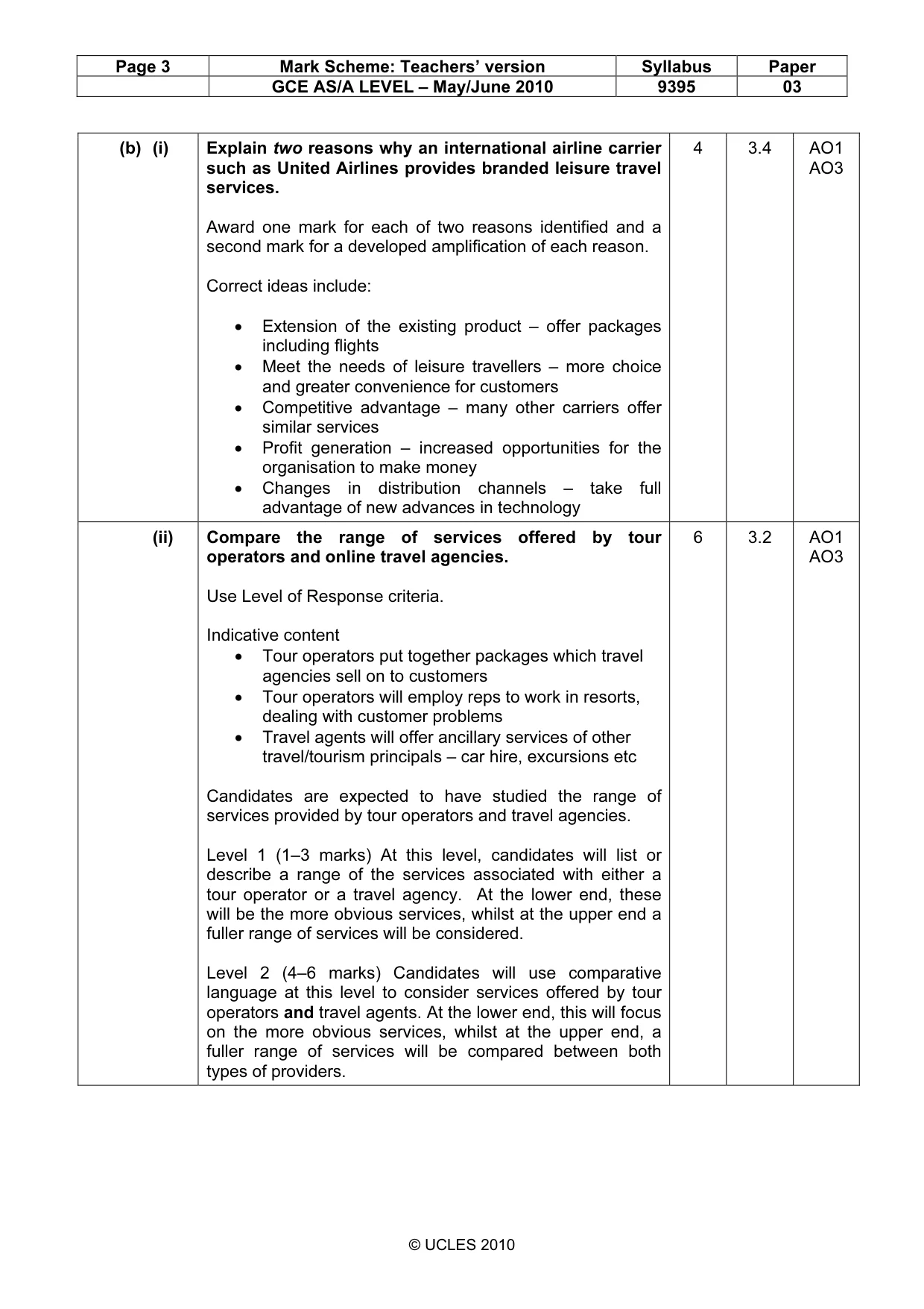 Mark scheme, page 3 of 13