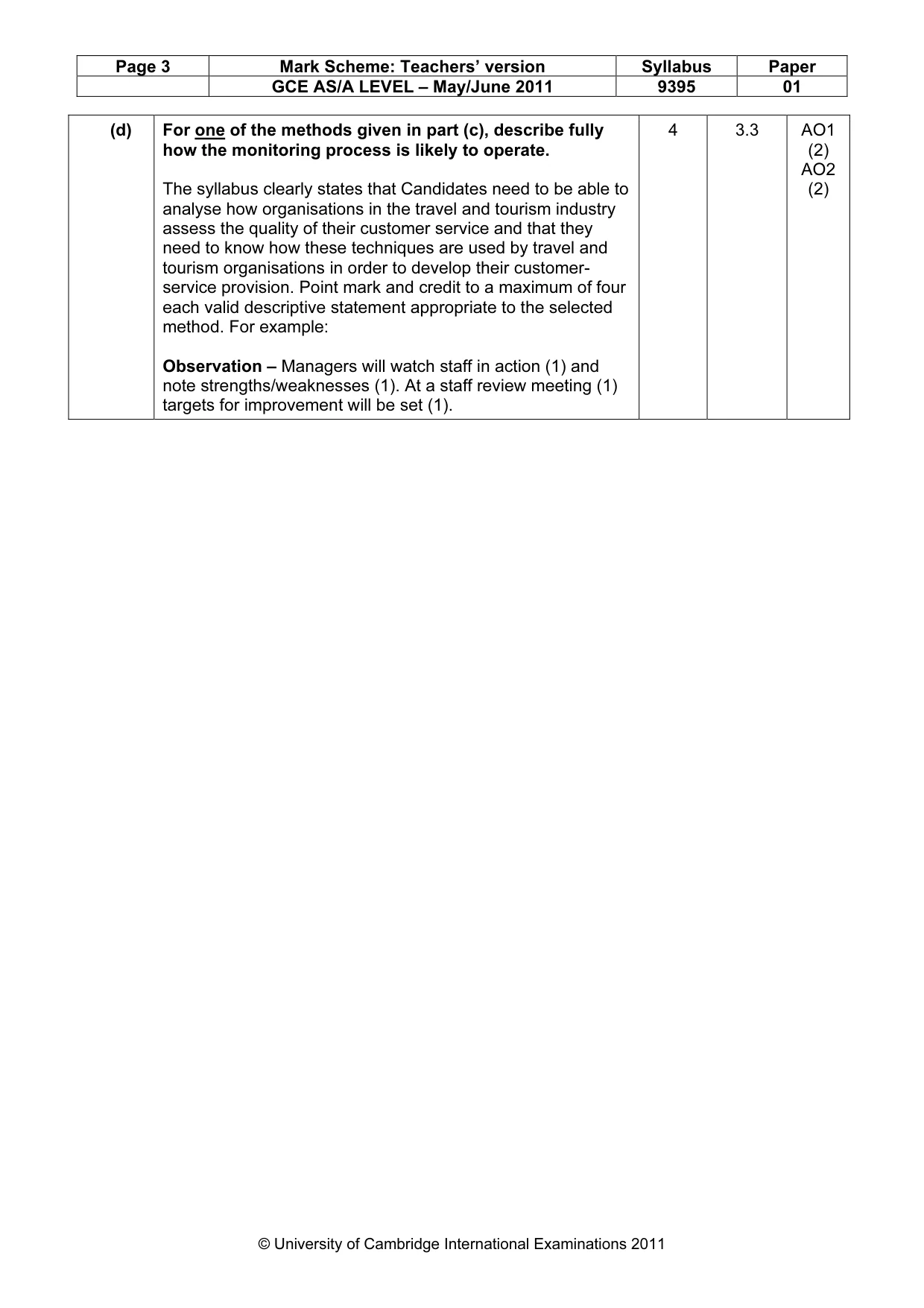 Mark scheme, page 3 of 10