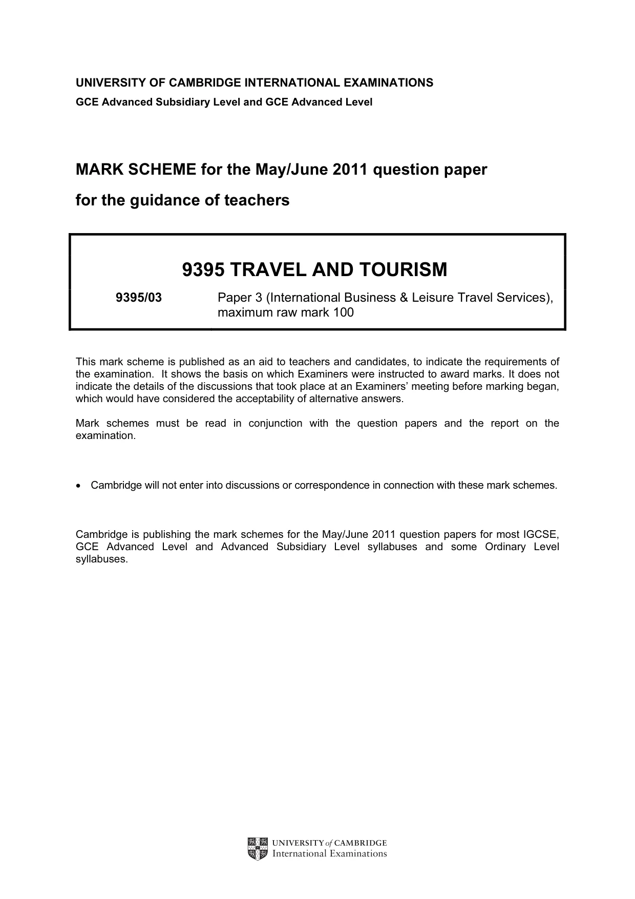 Mark scheme, page 1 of 10