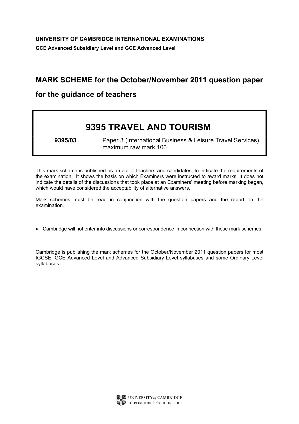 Mark scheme, page 1 of 13