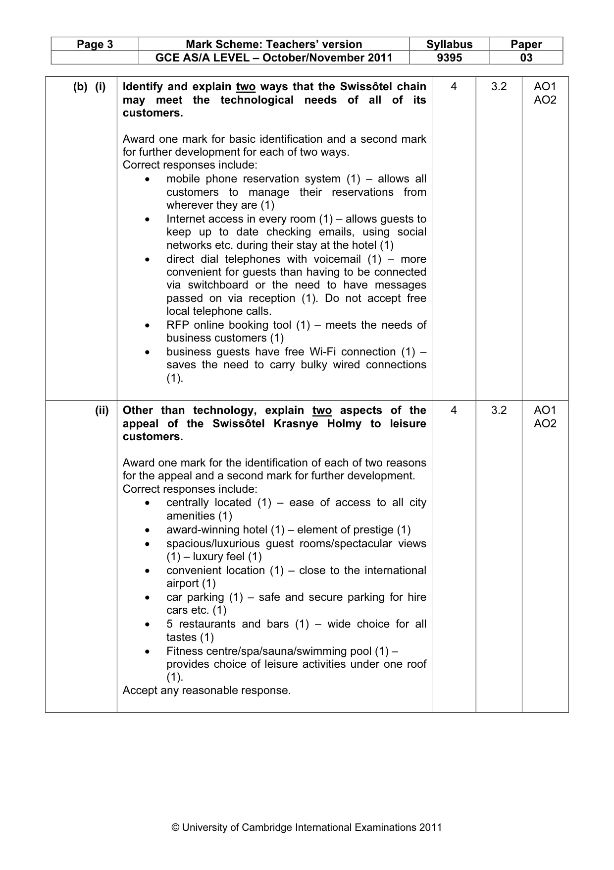 Mark scheme, page 3 of 13