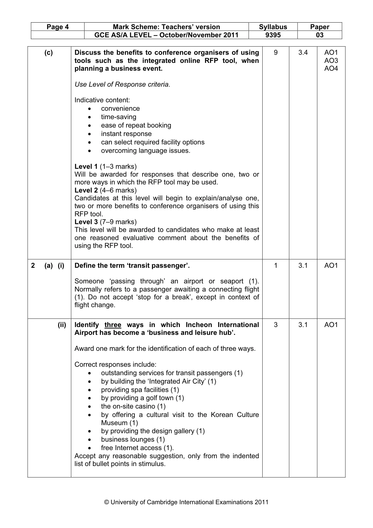 Mark scheme, page 4 of 13